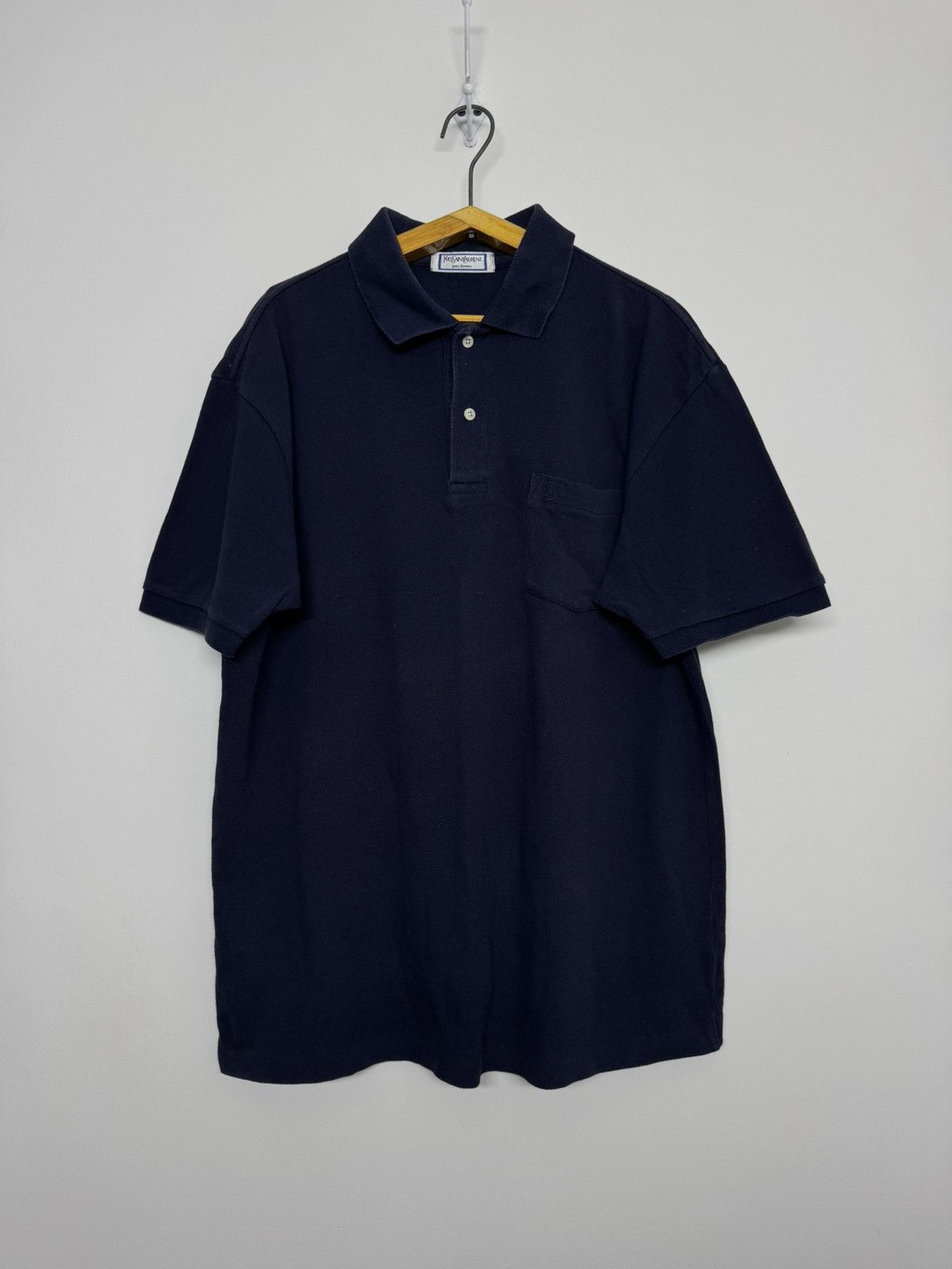 Yves Saint Laurent Rare Vintage Yves Saint Laurent Polo Shirt YSL Tee Size US L / EU 52-54 / 3 - 2 Thumbnail