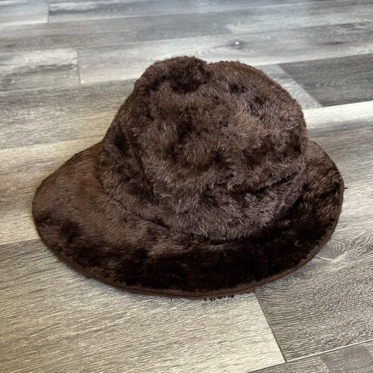 Vintage Vintage Miss Alice The Halle Bros Brown Faux Fur Bucket Hat Size ONE SIZE - 2 Thumbnail