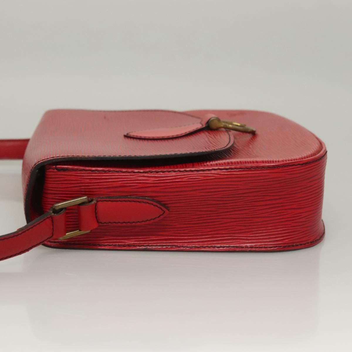 Louis Vuitton LOUIS VUITTON Epi Saint Cloud GM Shoulder Bag Red M52197 Size ONE SIZE - 4 Thumbnail