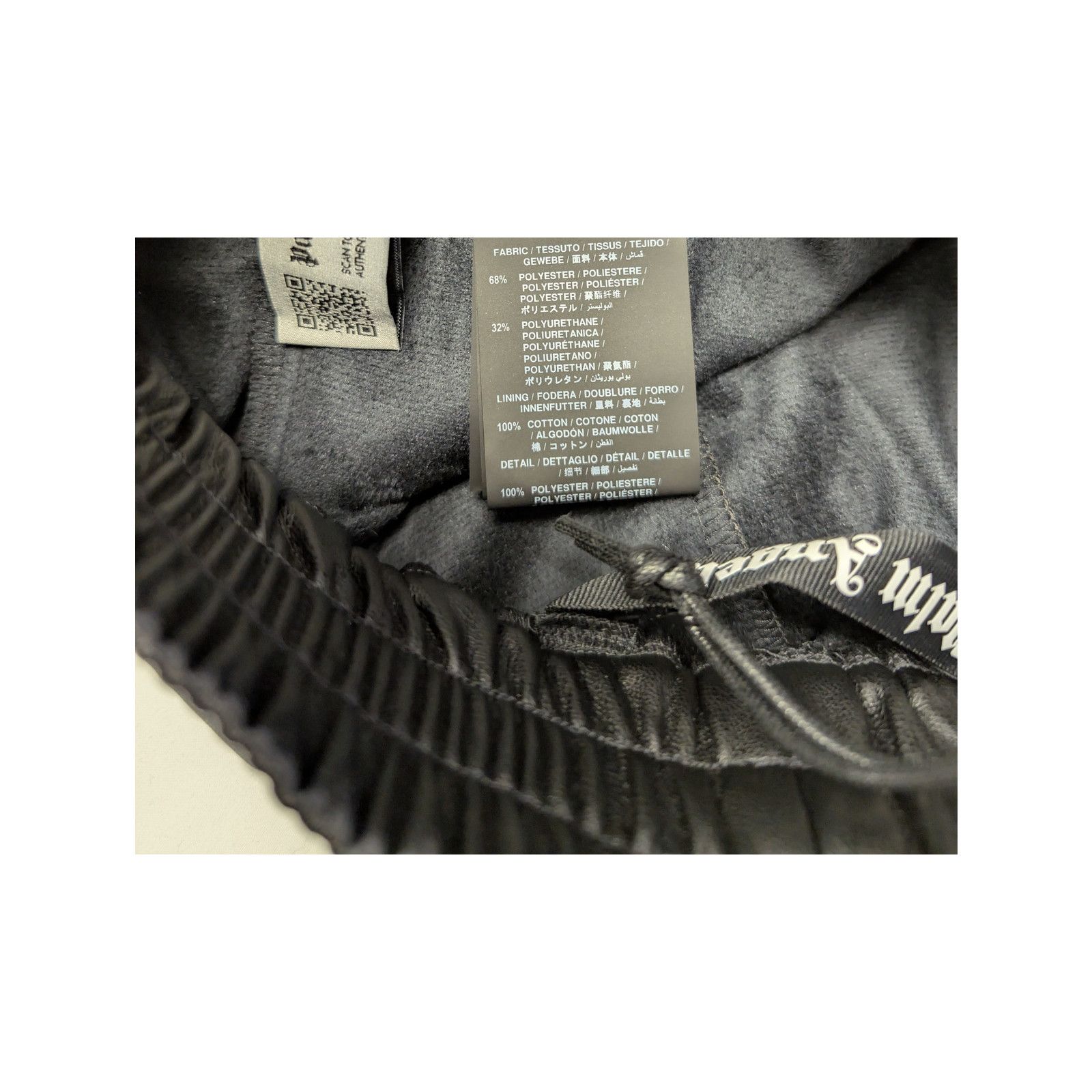 Palm Angels o1rshd1 Leather Effect Track Pants in Black / Off White Size US 36 / EU 52 - 17 Thumbnail
