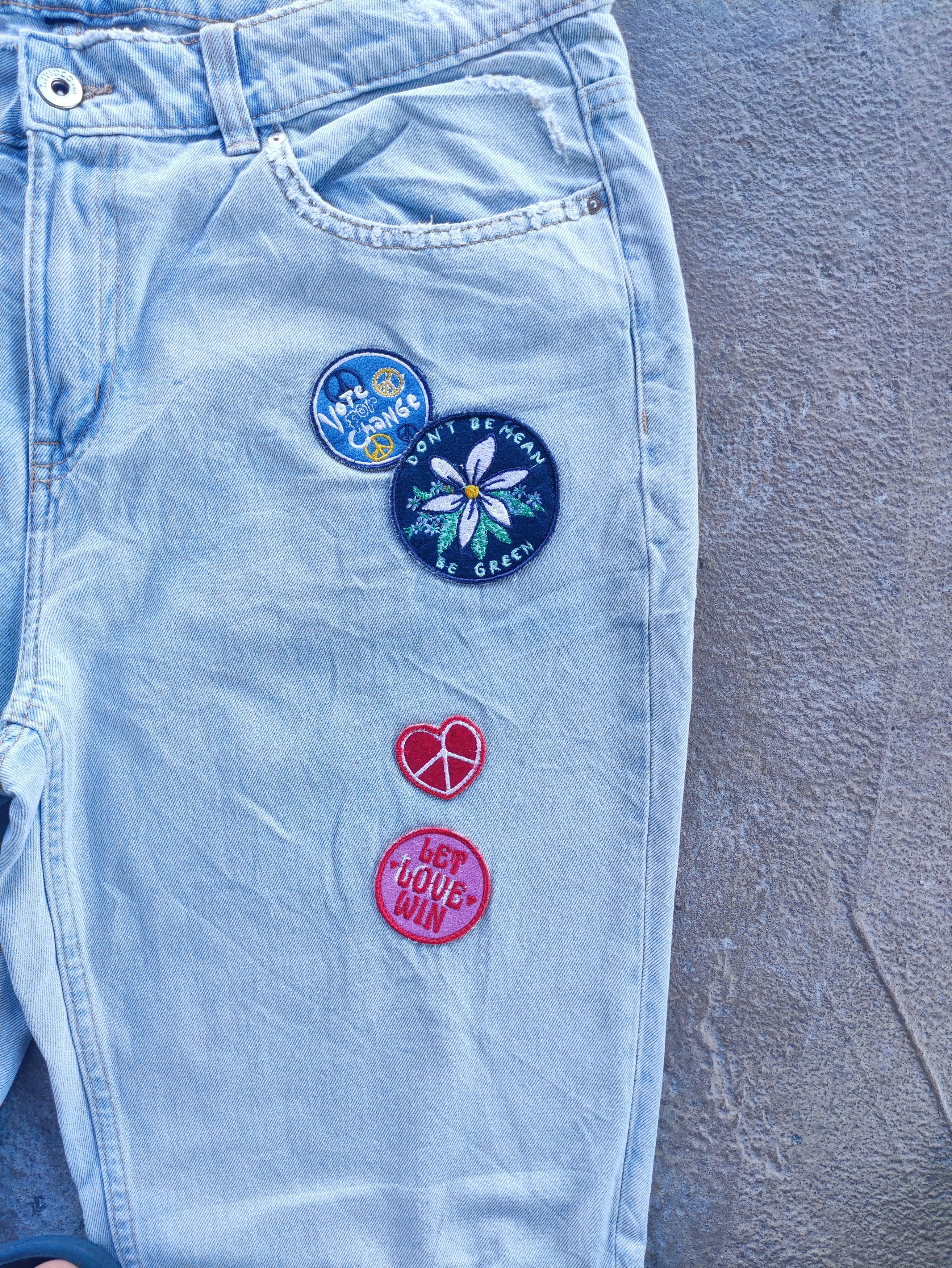 Japanese Brand × Jean Vintage Japanese Distressed Faded Patch Jeans Pants Denim Size US 34 / EU 50 - 5 Thumbnail