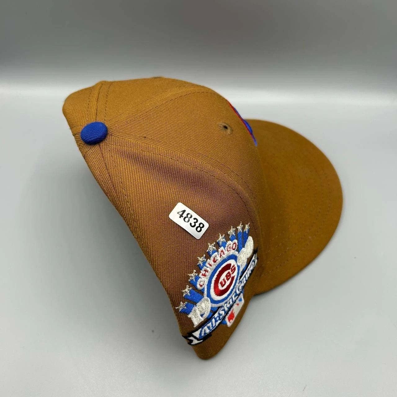 New Era Chicago Cubs Hat Men 7 1/2 Brown All Star Game MLB Fitted Size ONE SIZE - 10 Thumbnail