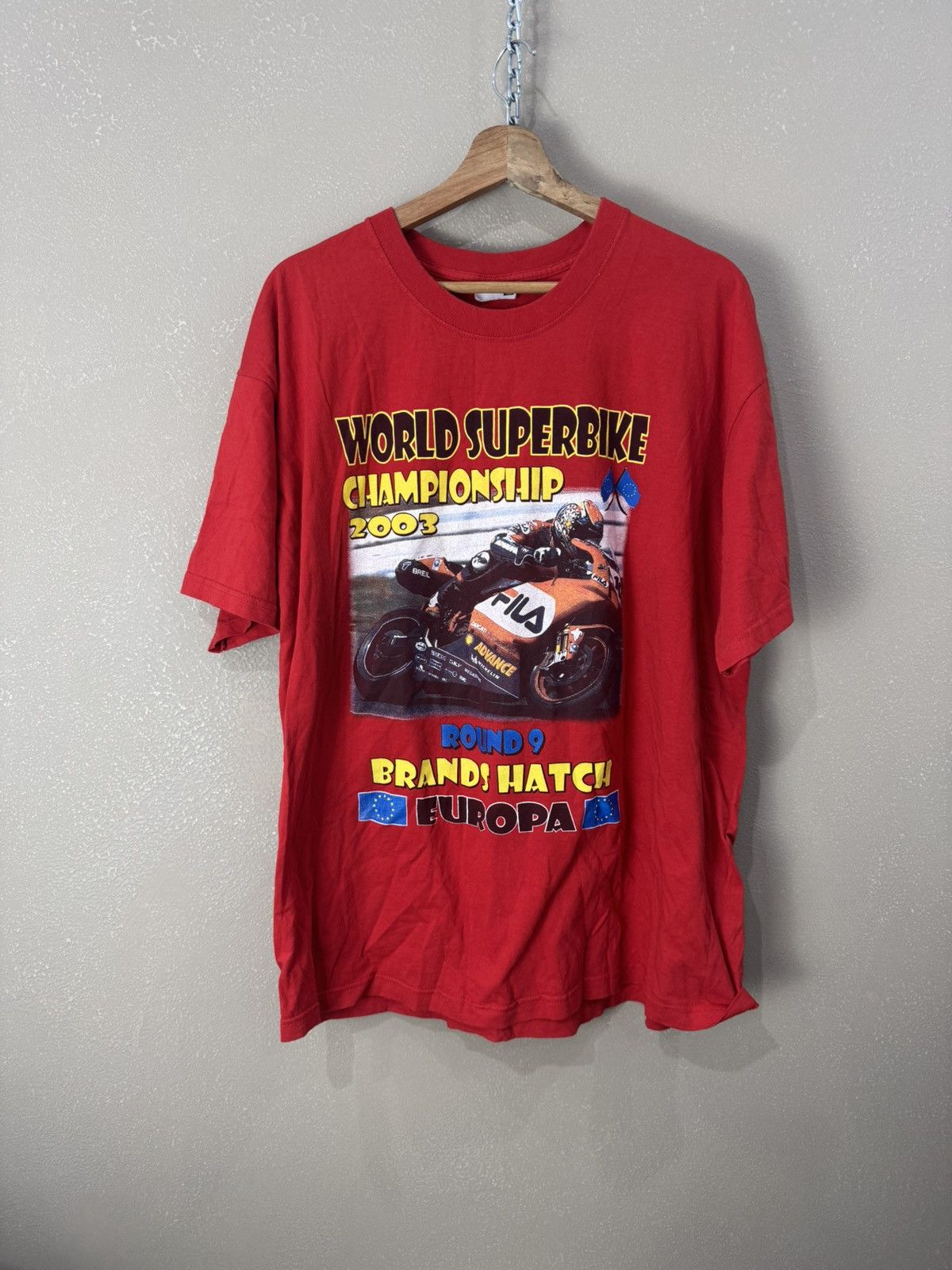 Vintage 2003 Superbike World Championship Brands Hatch rare t shirt Size US XL / EU 56 / 4 - 1 Thumbnail