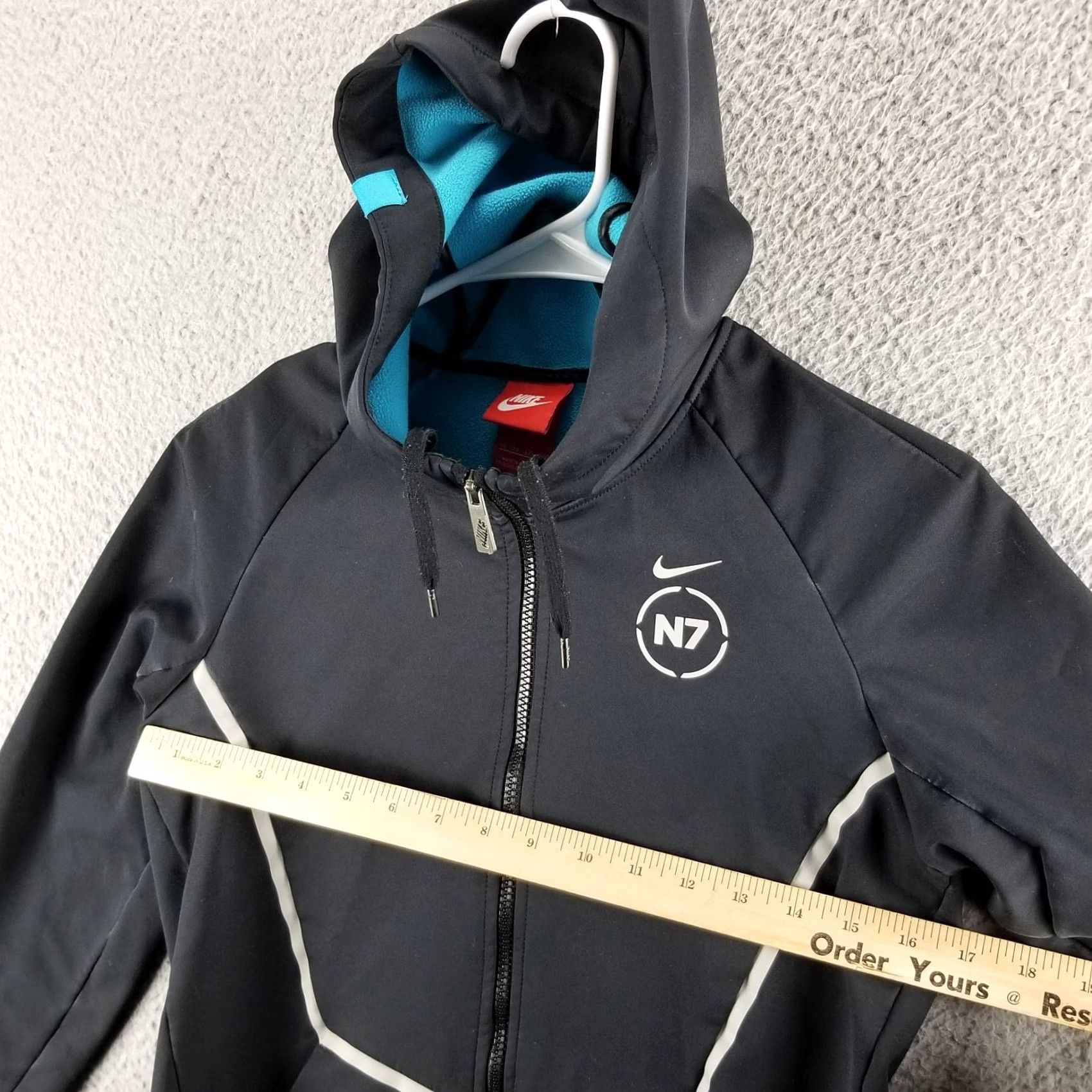 Nike Nike Jacket Women XS Hybrid Reflective Fleece Lined Softshell Black Coat 716205 Size XS / US 0-2 / IT 36-38 - 6 Thumbnail