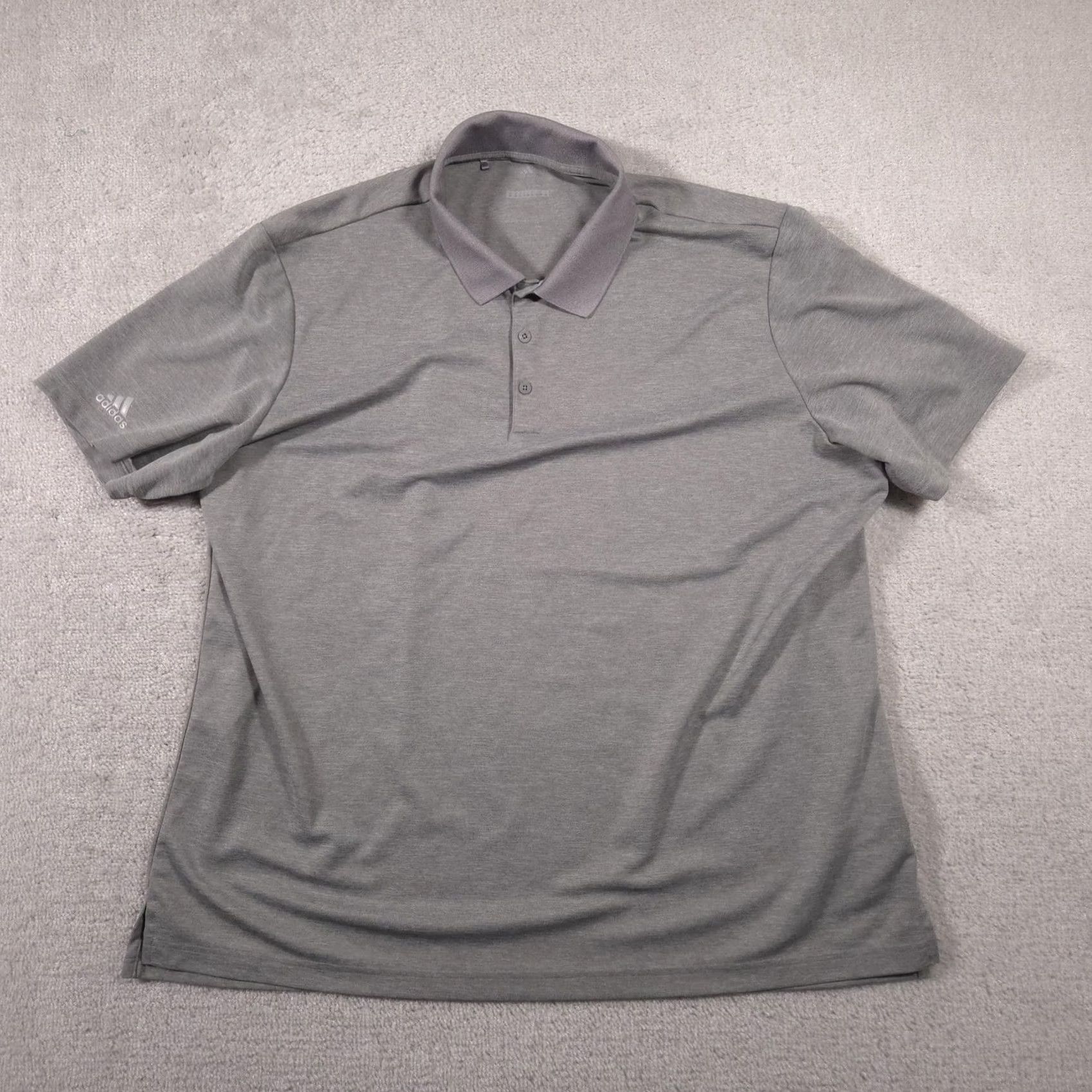 Adidas Adidas Polo Shirt Mens 2XL Gray Golf Performance Lightweight Top Size US XXL / EU 58 / 5 - 2 Thumbnail