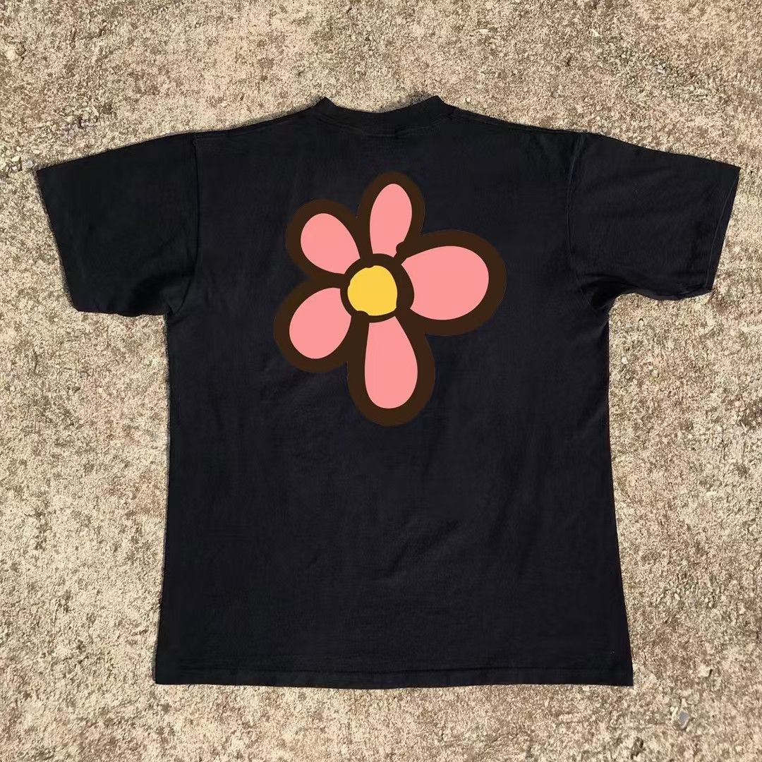 Japanese Brand × Vintage Black casual retro floral print t-shirt Size US L / EU 52-54 / 3 - 1 Thumbnail