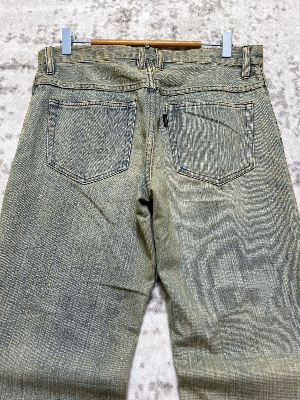 Nicole Club Vintage Monsieur Nicole Flared Mud Wash Bootcut Denim Jeans Size US 32 / EU 48 - 10 Thumbnail