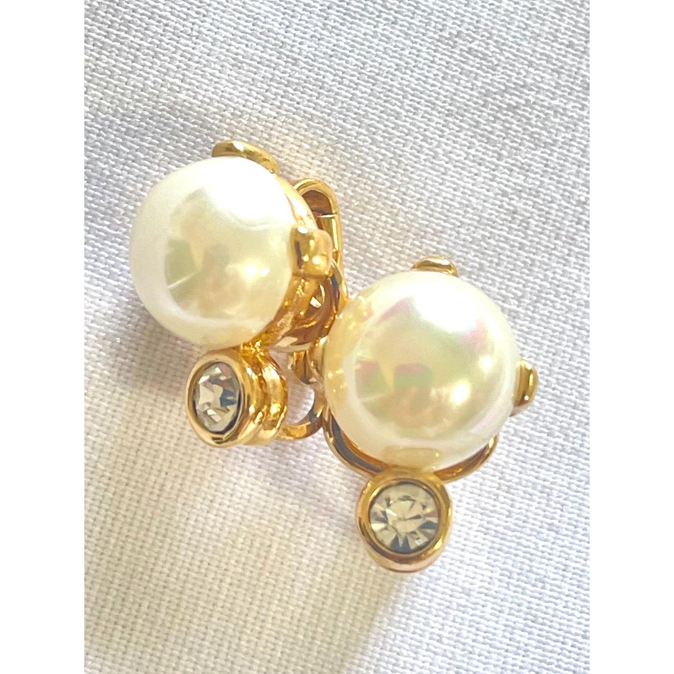 Nina Ricci Vintage Nina Ricci golden frame white faux pearl and crystal Size ONE SIZE - 6 Thumbnail