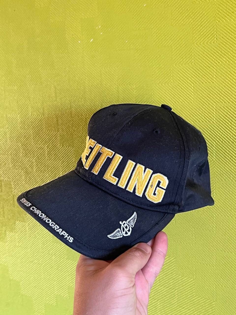 Breitling Vintage 90s Breitling Swiss Chronograph Watch Company Hat Size ONE SIZE - 10 Thumbnail