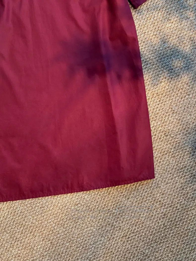 Hermes Hermes Round Neck Casual Loose Straight Skirt, Jujube Red Size XS / US 0-2 / IT 36-38 - 3 Thumbnail