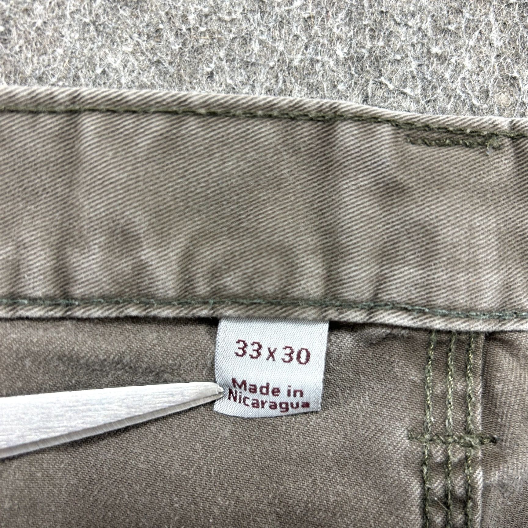 Carhartt Carhartt Pants Mens 33x30 Brown Carpenter Relaxed Fit Canvas B324 DFE Distressed Size US 33 - 7 Thumbnail
