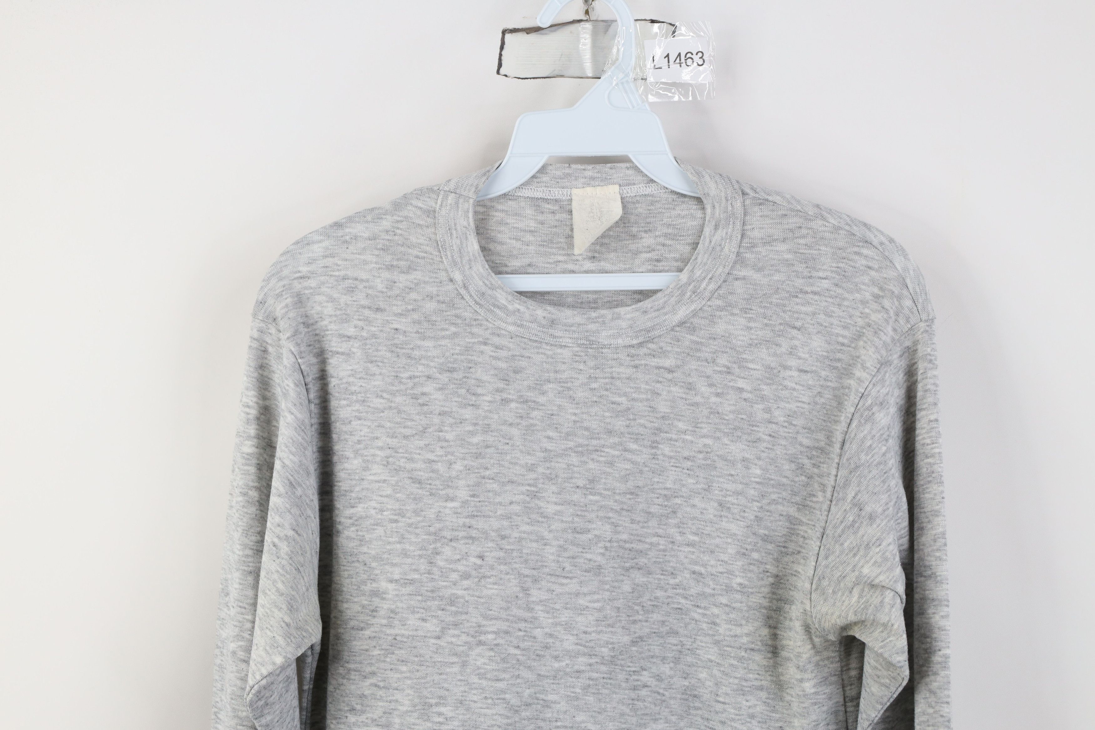 Vintage Vintage 90s Streetwear Knit Long Sleeve T-Shirt Gray USA Size US M / EU 48-50 / 2 - 2 Thumbnail