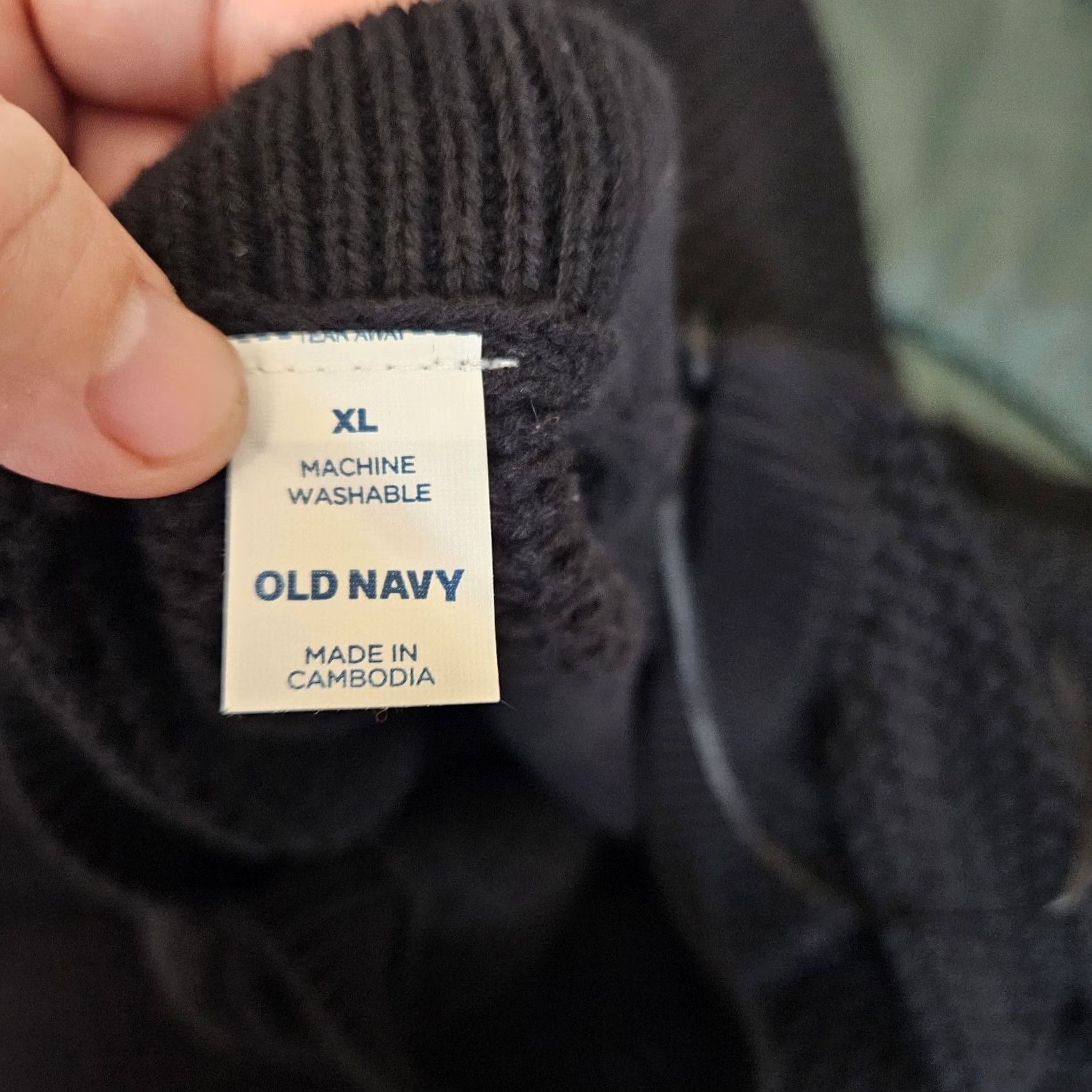 Old Navy Old Navy Black Knit Crochet Detail Long Sleeve Sweater XL Womens Pullover Modern Casual All Seasons Cotton Regular NWT Size XL / US 12-14 / IT 48-50 - 6 Thumbnail