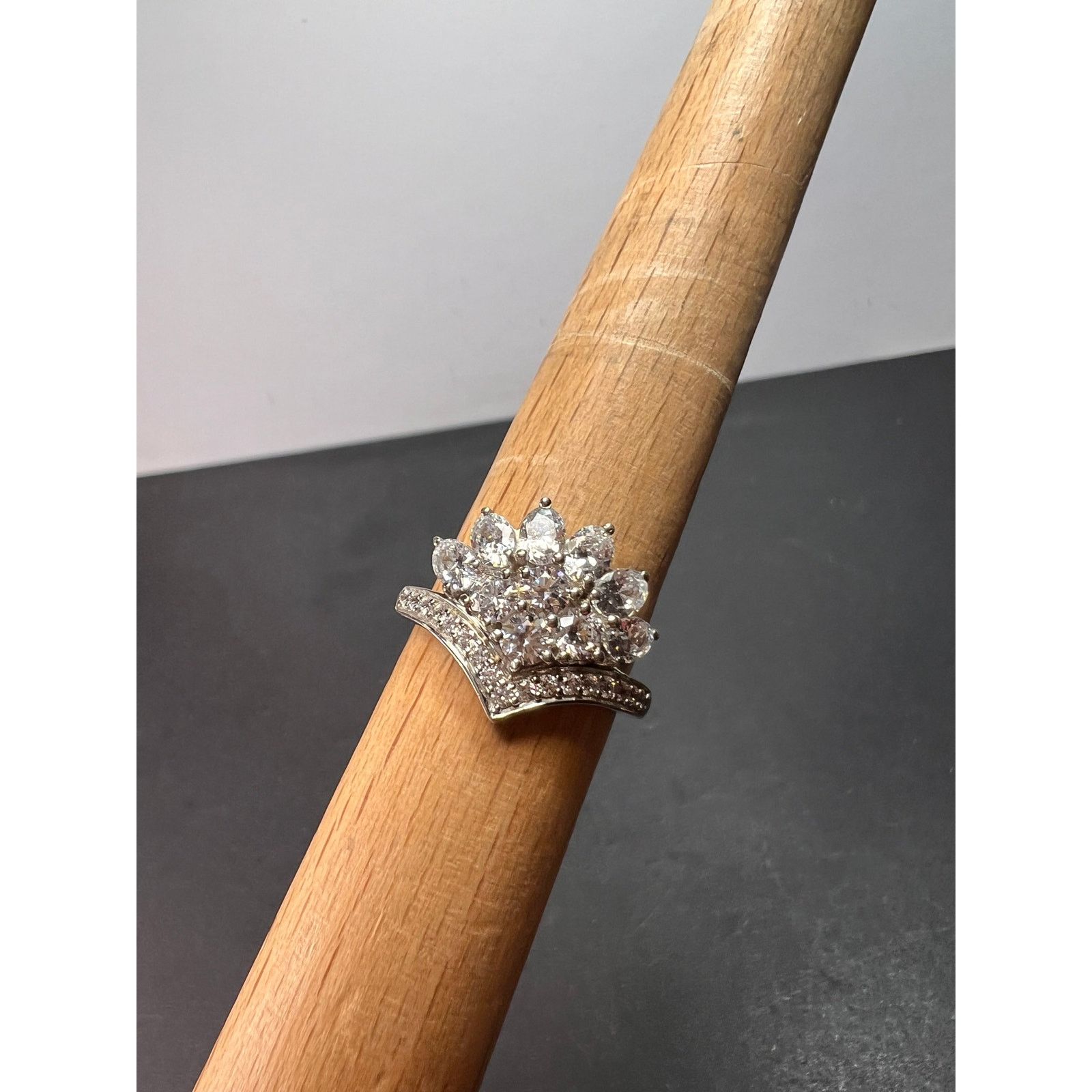 Other White CZ ring in rhodium over sterling silver size 9 Size ONE SIZE - 4 Thumbnail