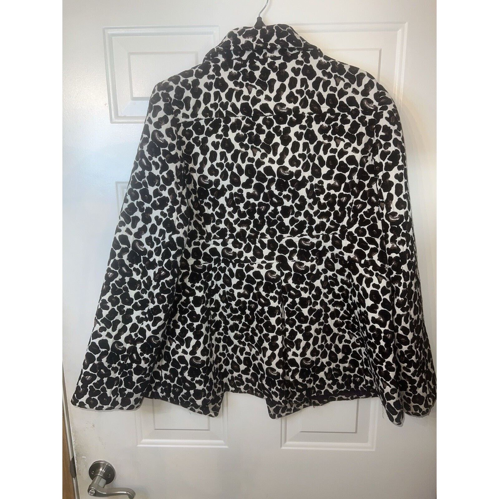 Apt. 9 Apt 9 Leopard Print Coat Women’s Large Button Front Jacket Size L / US 10 / IT 46 - 8 Thumbnail