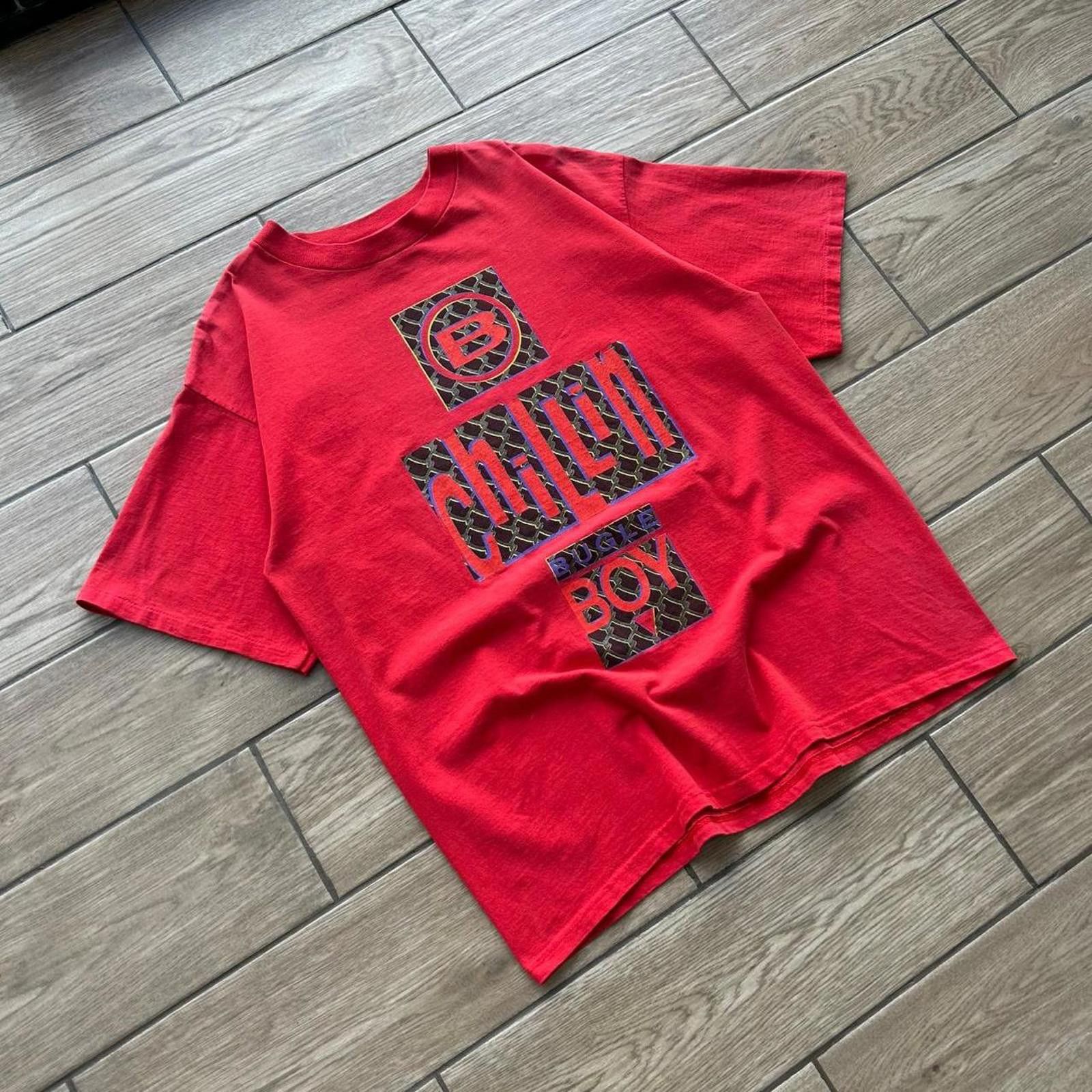 Bugle Boy Vintage 90’s Red Bugle Boy Skater T-Shirt Size US L / EU 52-54 / 3 - 2 Thumbnail