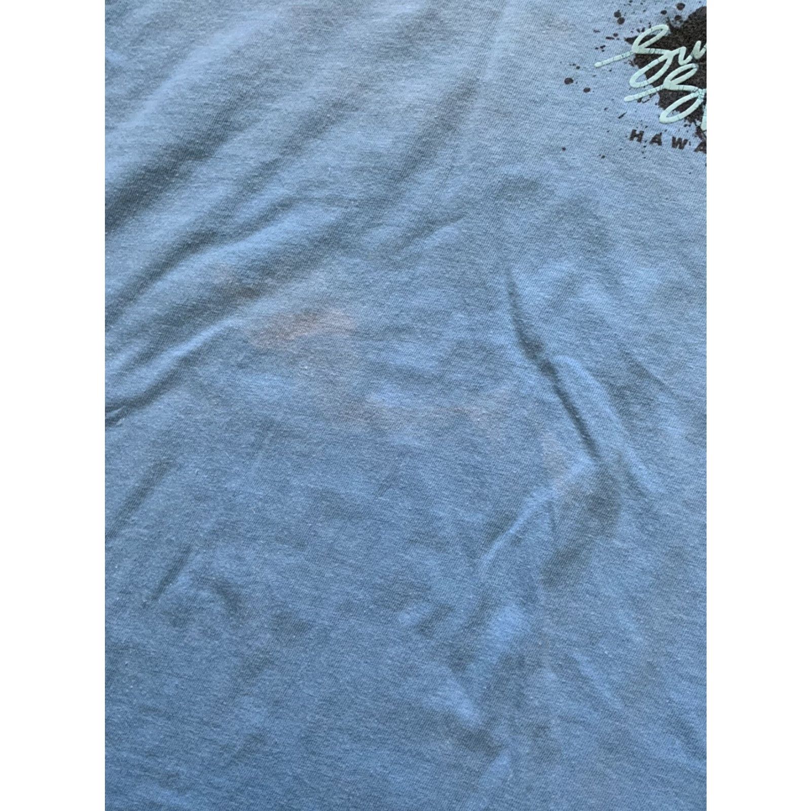 Vintage VINTAGE 80s 90s Surf Spots Hawaii Puff Print Single Stitch Skate Blue T-Shirt LG Mens Size US L / EU 52-54 / 3 - 5 Thumbnail