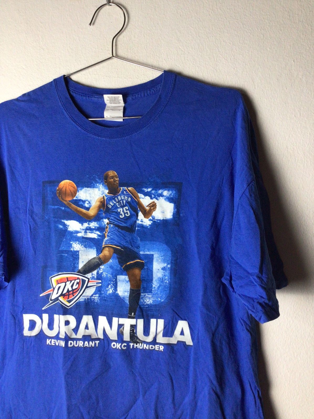 NBA × Rap Tees Kevin Durant OKC 00's Size US XL / EU 56 / 4 - 1 Thumbnail