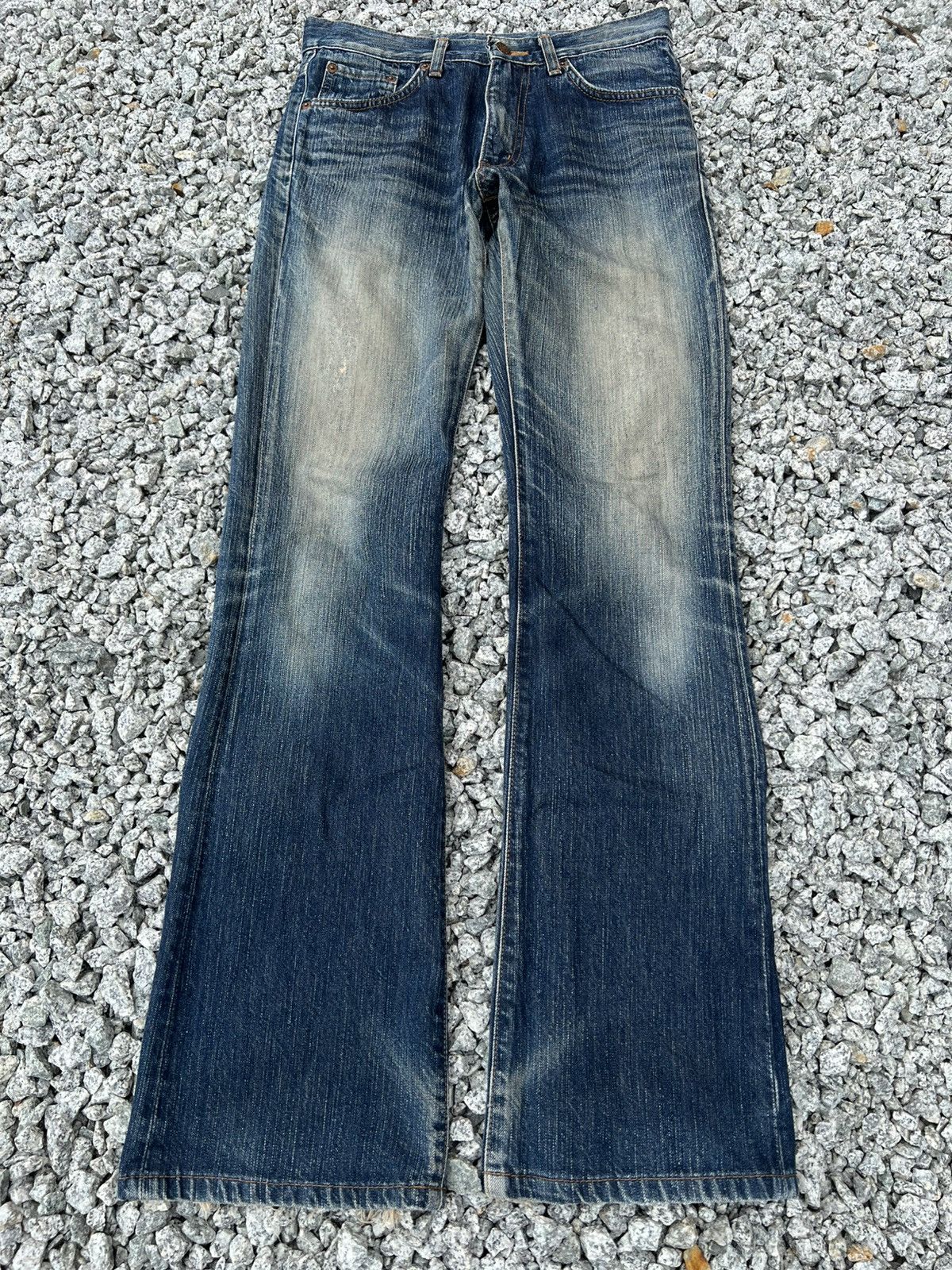 Japanese Brand Vintage Edwin 503 Rebel Bootcut Mud Wash Jean Size US 28 / EU 44 - 1 Thumbnail