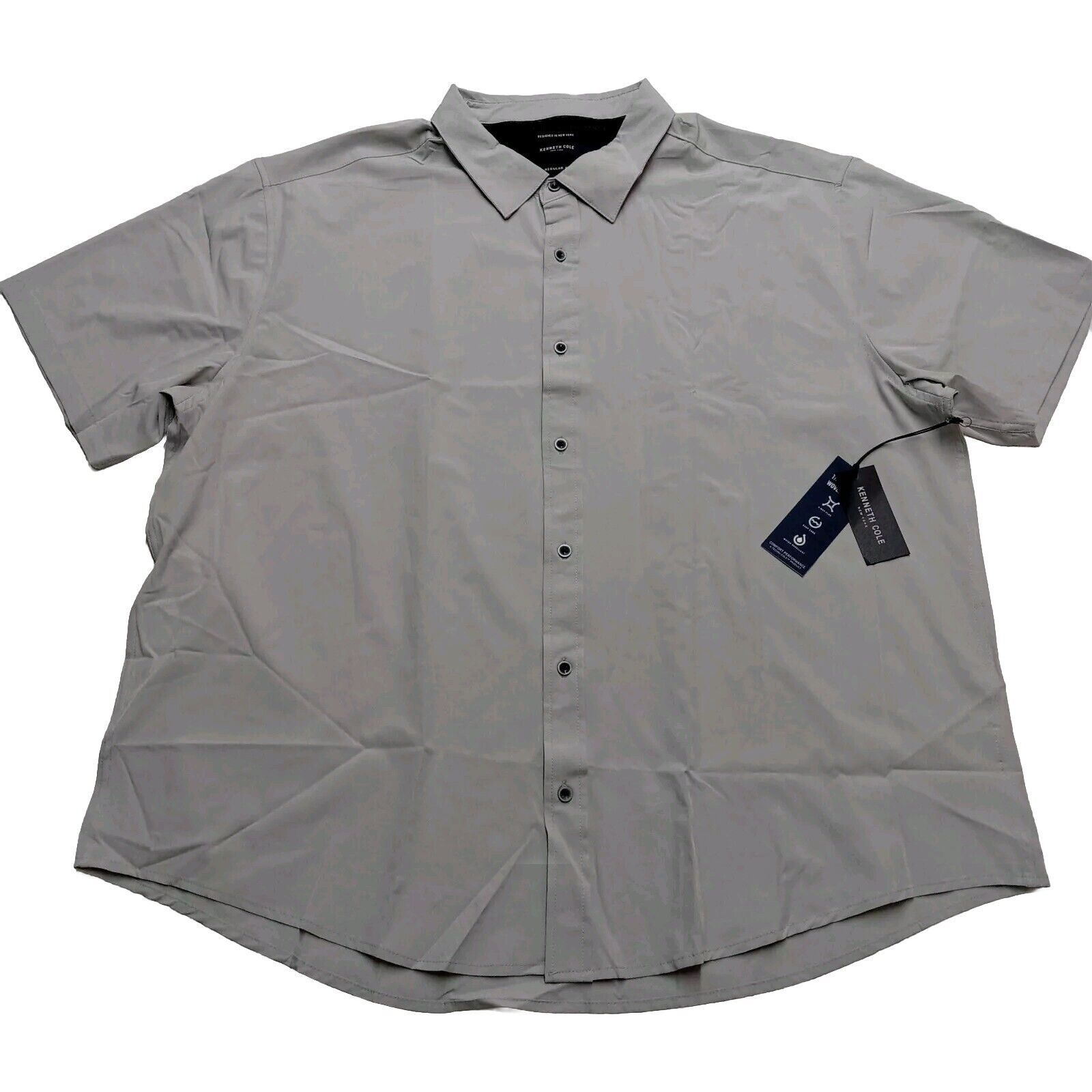 Kenneth Cole Kenneth Cole New York Men’s 4XL Gray Regular Fit Woven 4-Way Size US XXL / EU 58 / 5 - 1 Thumbnail
