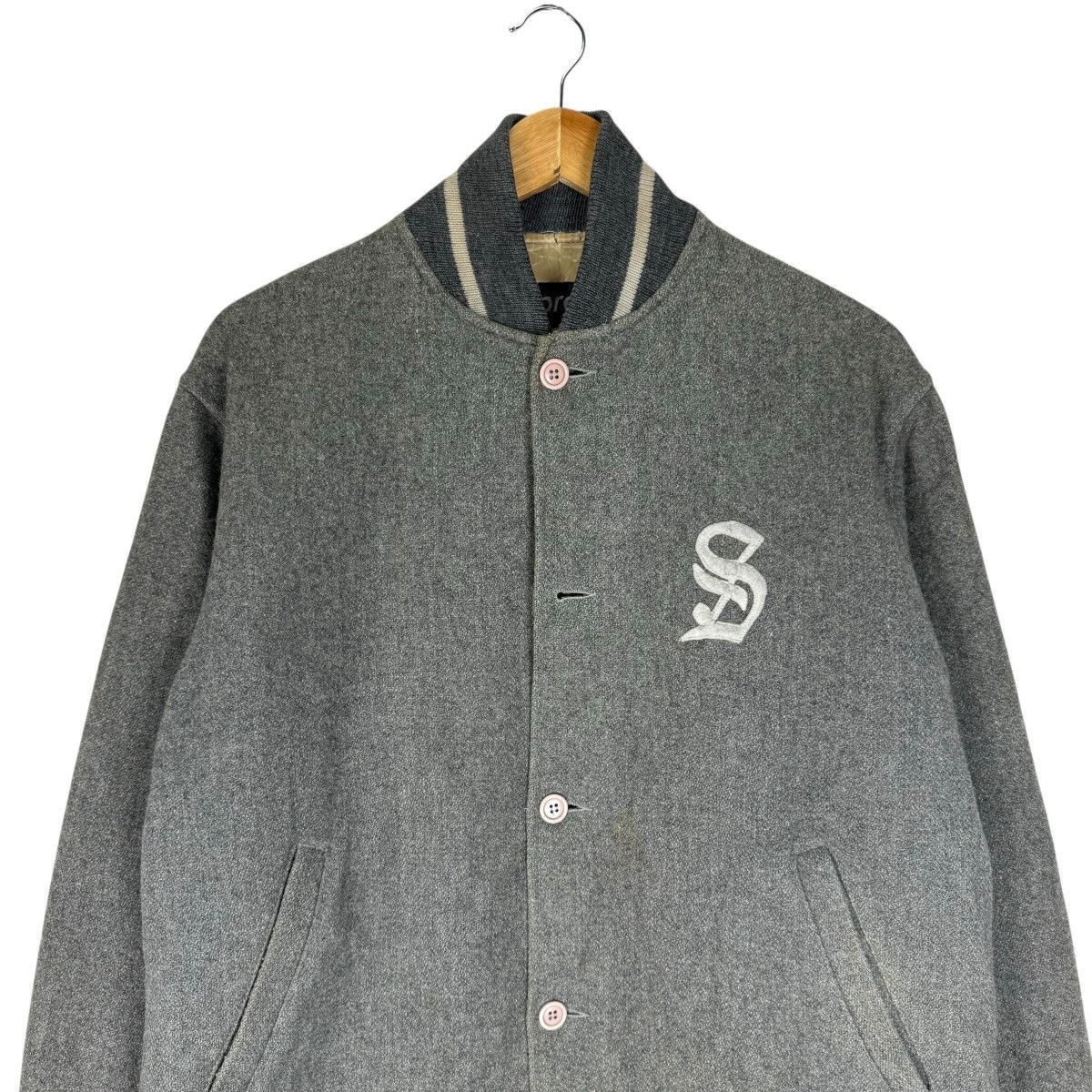 Supreme 🔥VINTAGE SUPREME WOOL CAPITAL S VARSITY JACKET Size US M / EU 48-50 / 2 - 7 Thumbnail