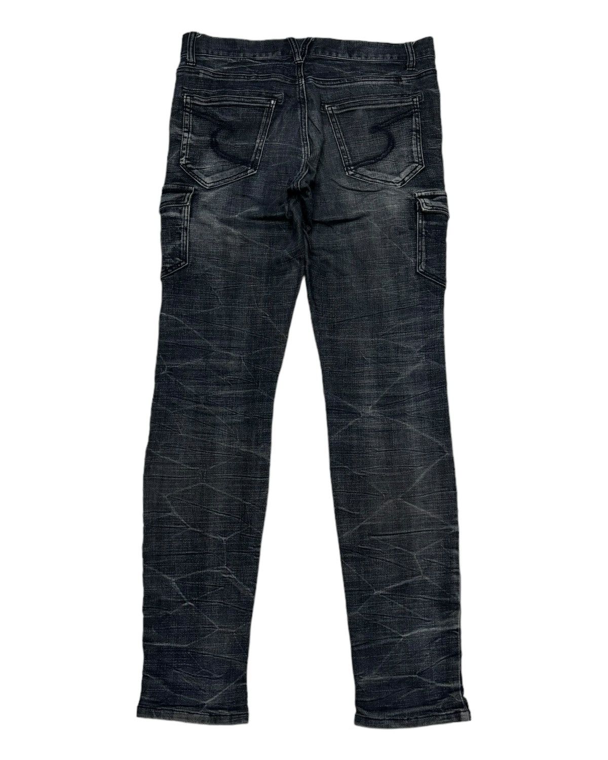 If Six Was Nine VINTAGE SEMANTIC DESIGN MULTI POCKET PUNK DISTRESS DENIM Size US 32 / EU 48 - 2 Thumbnail