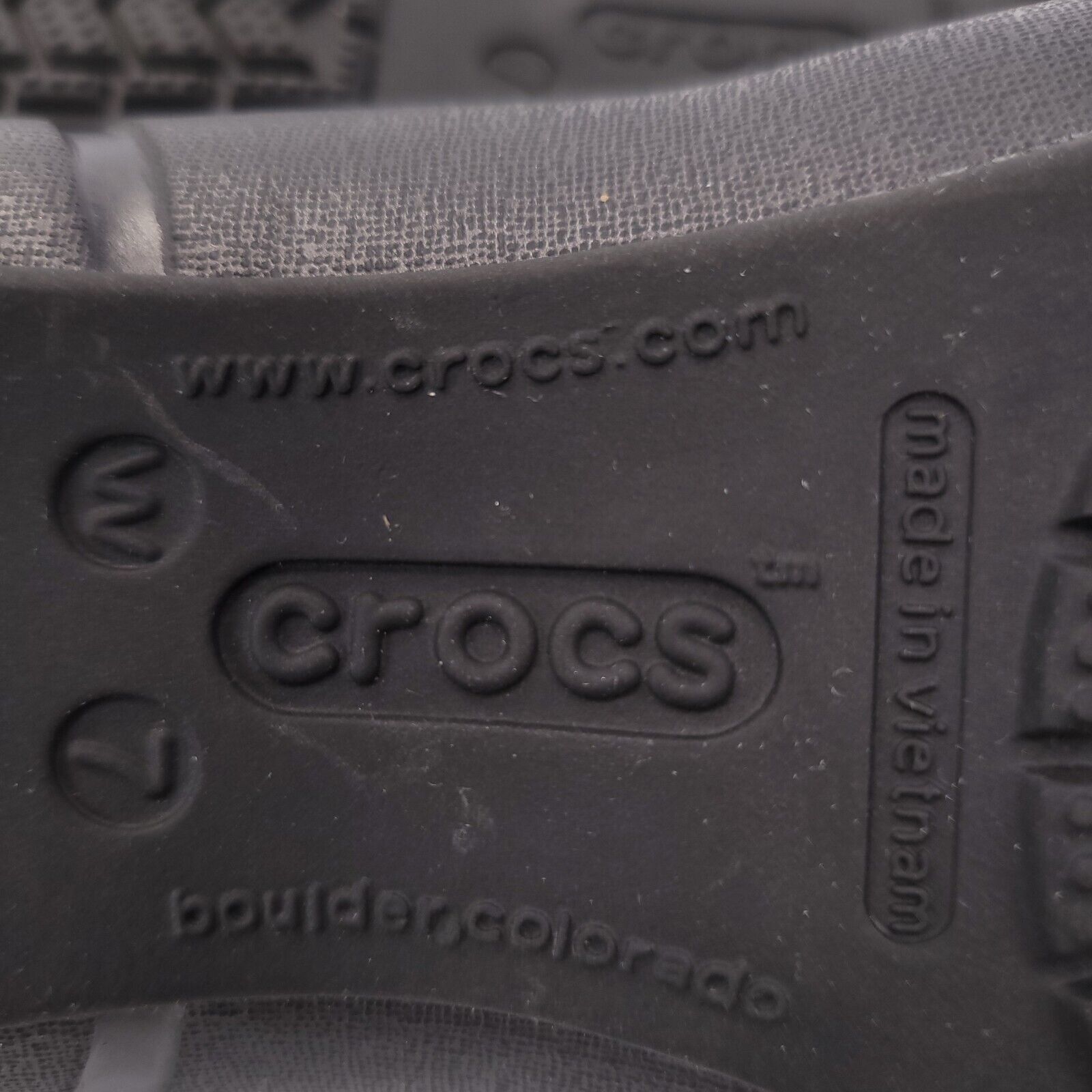Crocs Crocs Slip Ballet Flat Womens Size 7 Black Rubber Round Toe Size US 7 / IT 37 - 8 Thumbnail
