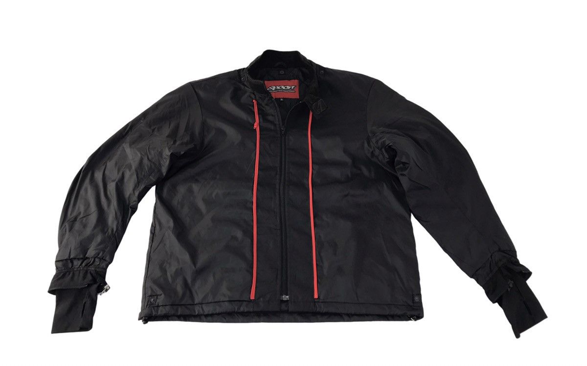 Japanese Brand Spoon Motocycle Quilted Jacket Zip Up Big Front Pocket Style Size US XL / EU 56 / 4 - 1 Thumbnail