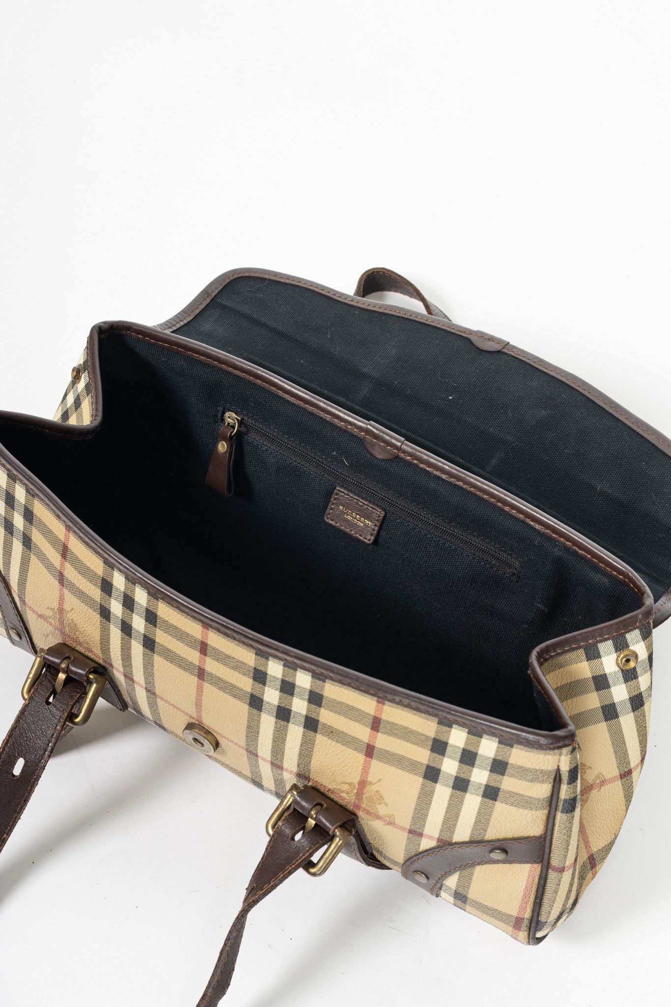 Burberry Burberry Haymarket Check Buckle-Flap Handbag Size ONE SIZE - 12 Thumbnail