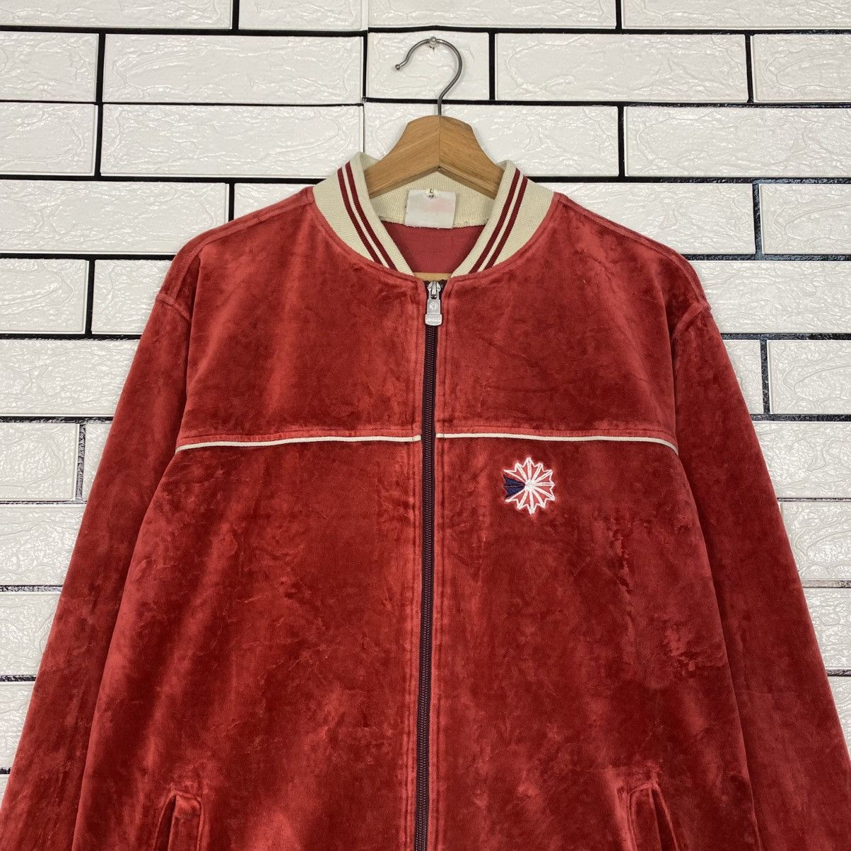 Reebok 📌Vintage Velvet Bomber Jacket Reebok Classic Size US L / EU 52-54 / 3 - 4 Thumbnail
