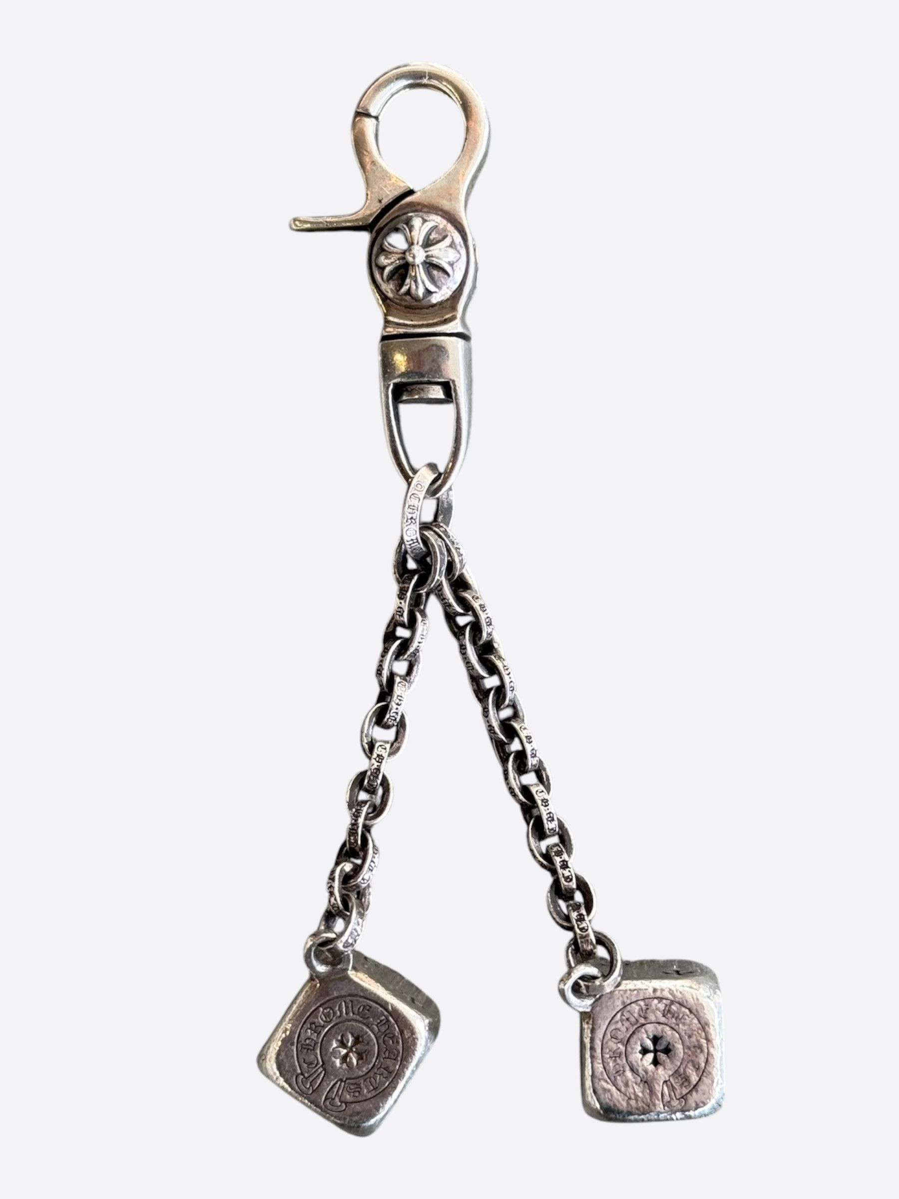 Chrome Hearts Chrome Hearts Fuzzy Dice Keychain | Grailed