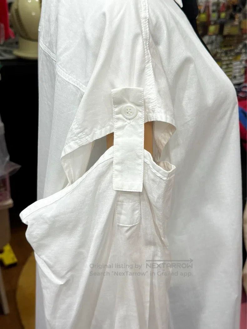Yohji Yamamoto Yohji Yamamoto White cut sleeve shirt Size US M / EU 48-50 / 2 - 2 Thumbnail