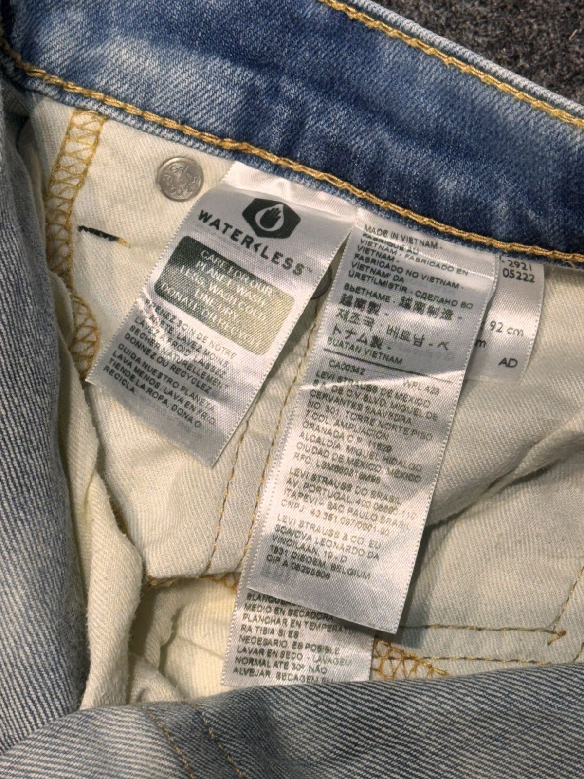 Levi's Levi's 502 Regular Taper Jeans - Custom Cloud Tie-Dye Size US 37 - 6 Thumbnail