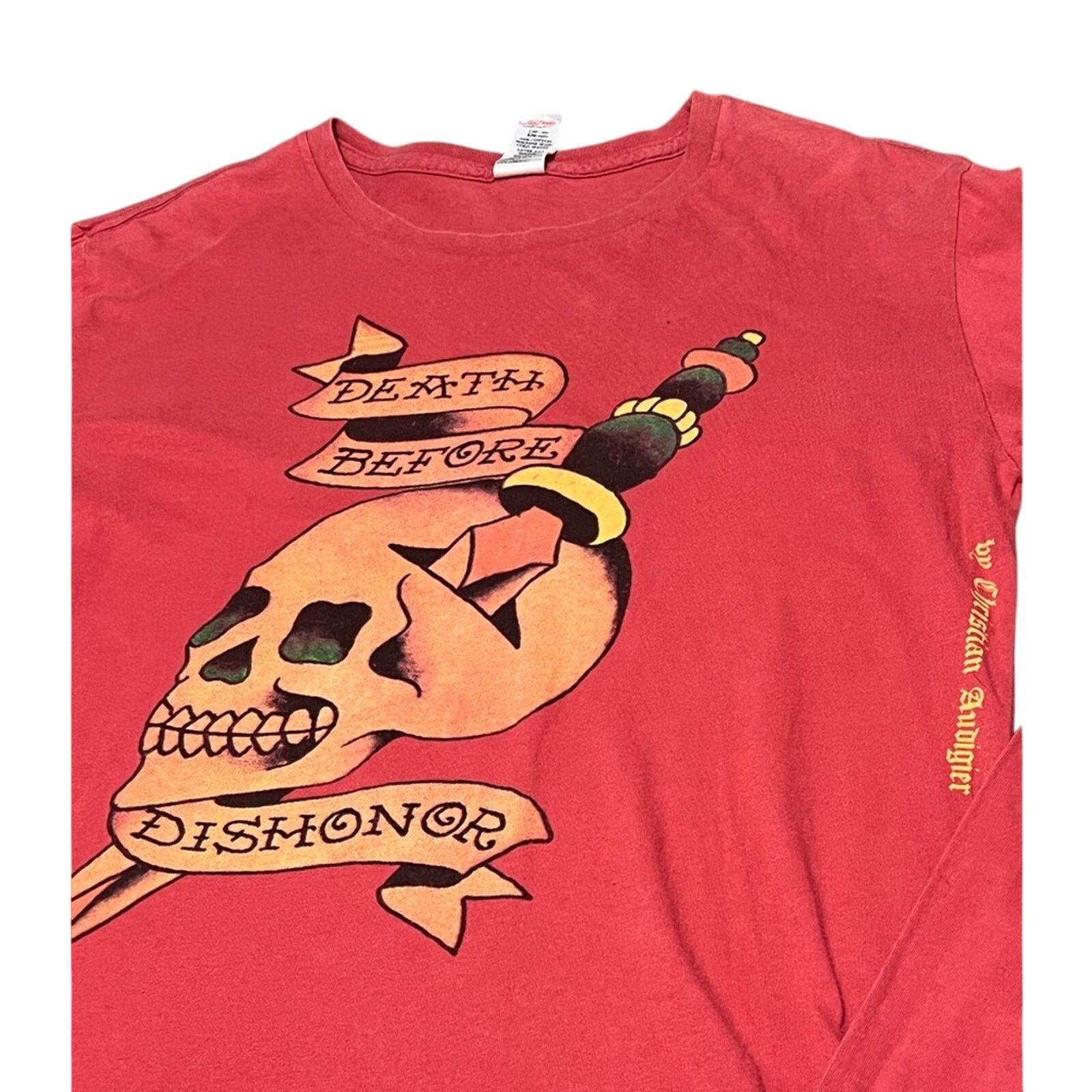 Ed Hardy Ed Hardy Christian Audigier Death Dishonor Long Sleeve Shirt Size US M / EU 48-50 / 2 - 3 Thumbnail
