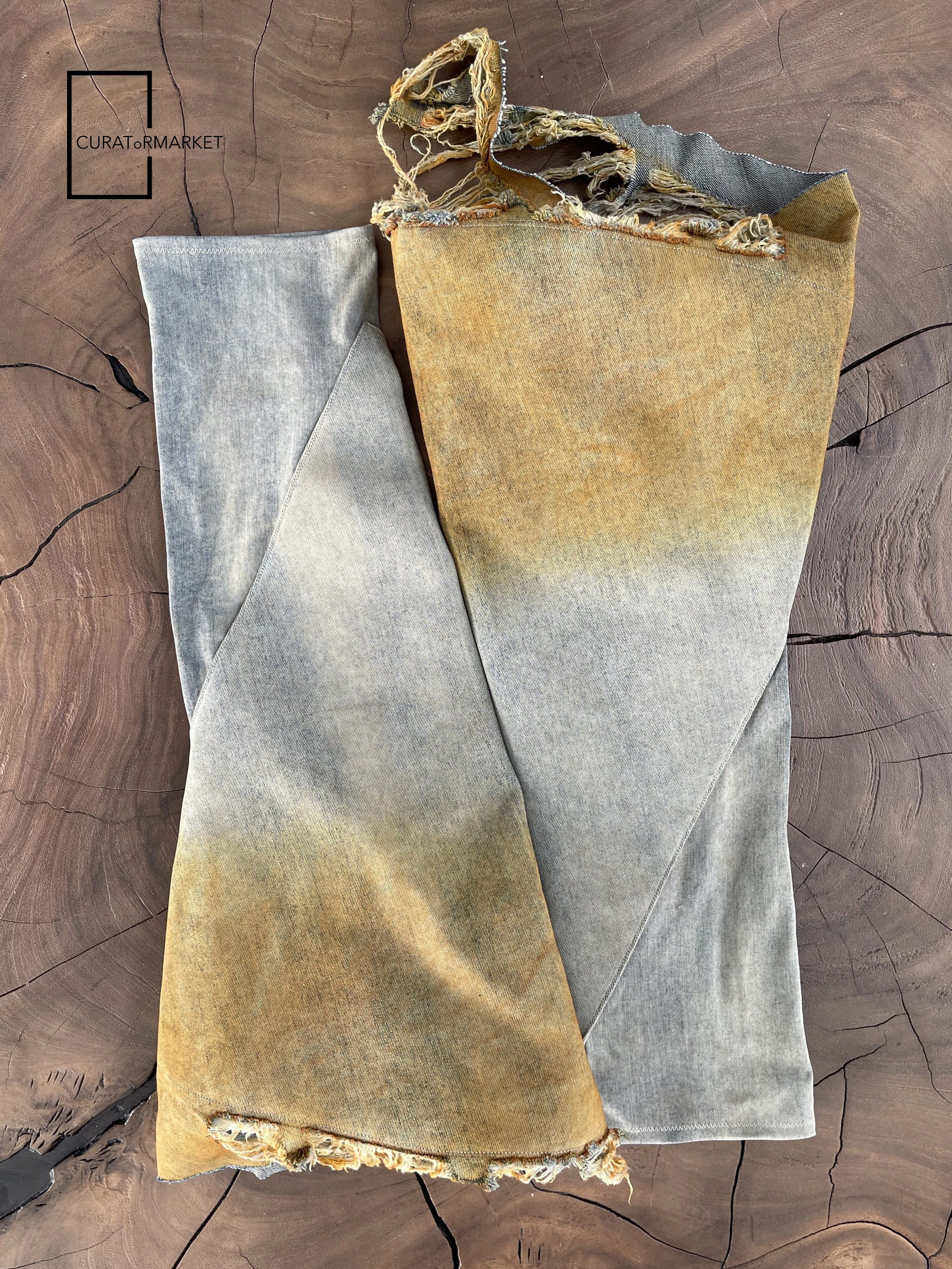 Rick Owens Drkshdw GRAIL RARE EU45 Orange Degrade Fetish Ramone Sock Boot SS24 Size US 12 / EU 45 - 10 Thumbnail