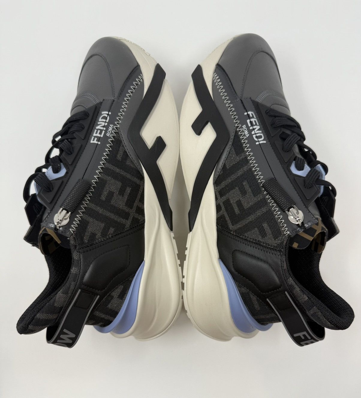 Fendi Fendi Flow Slip On Sneaker (Grey) Size US 9 / EU 42 - 3 Thumbnail