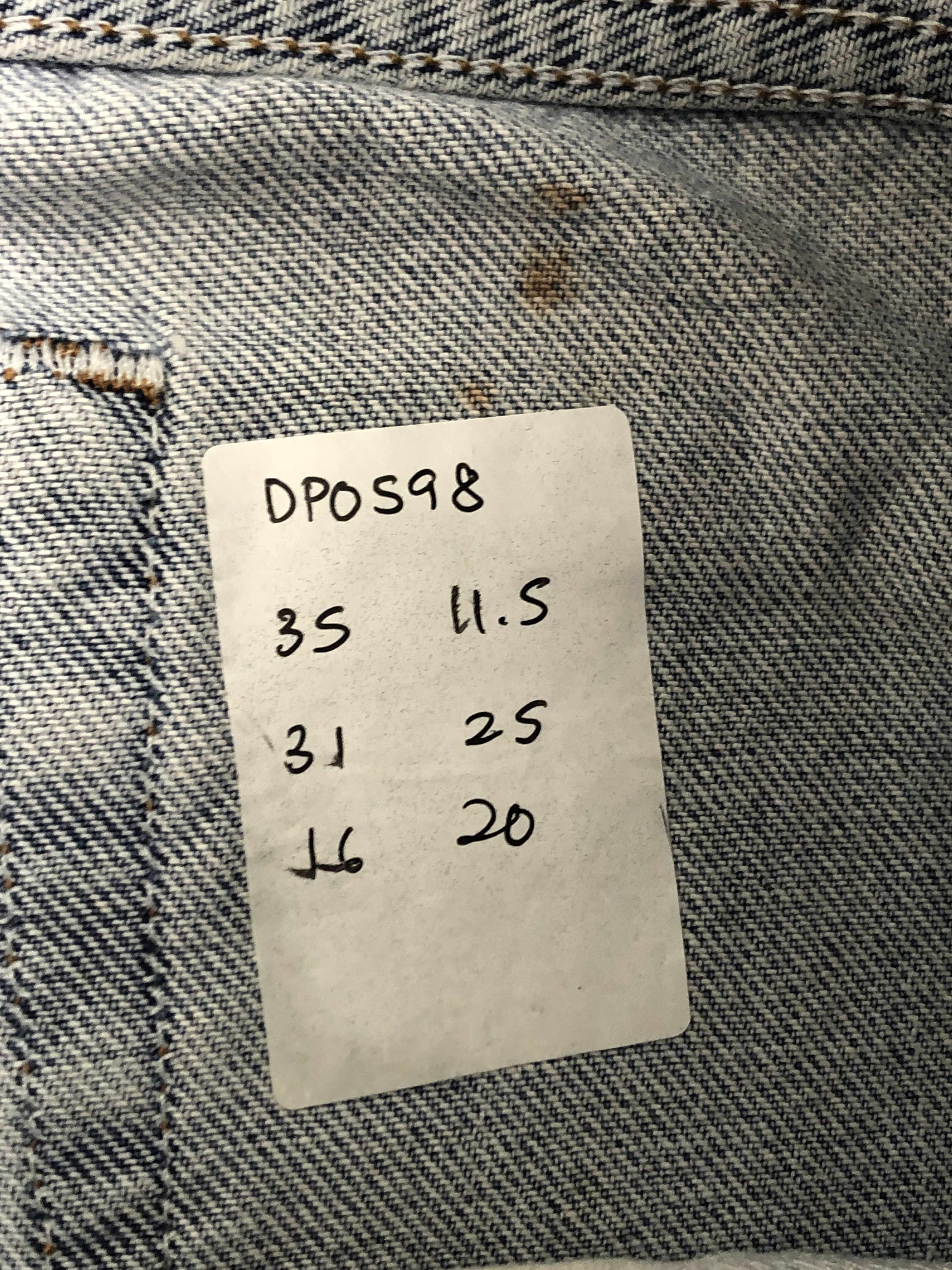 Levi's × Vintage Dirty Faded Blue Vintage Levis 550 Jeans Size US 35 - 17 Thumbnail