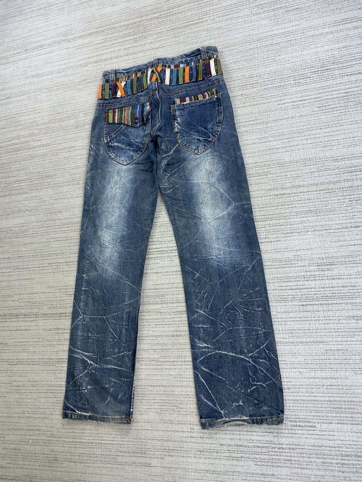 Hysteric Glamour Vintage Nylaus Hysteric Clothing Double Waist Denim Pants Size US 30 / EU 46 - 9 Thumbnail