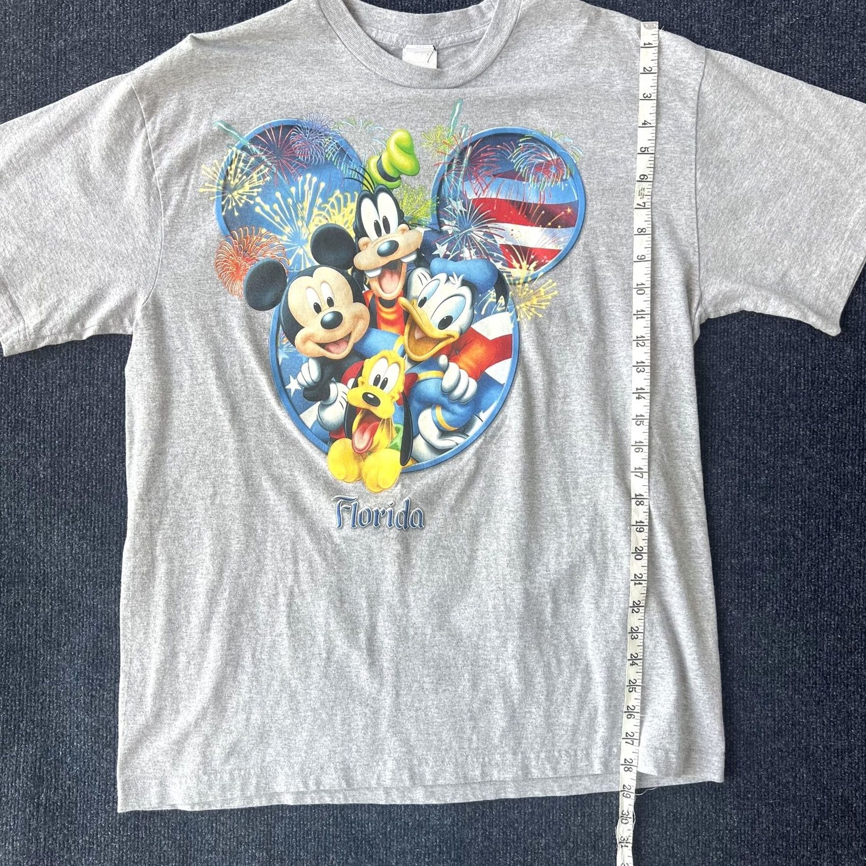 Disney Disney Shirt Mens L Gray Florida Mickey Mouse Goofy Donald Pluto Tee Size US L / EU 52-54 / 3 - 4 Thumbnail