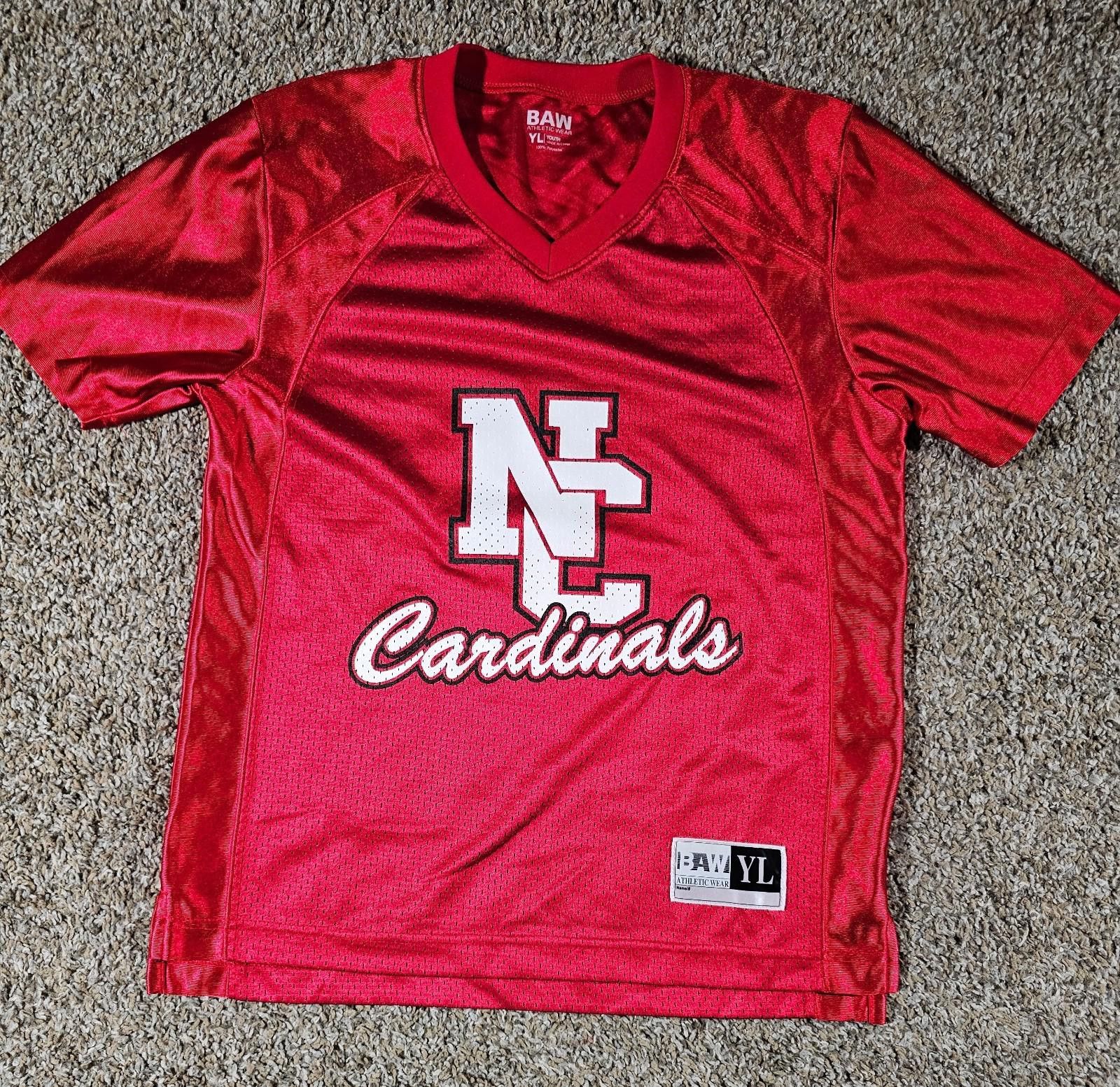 Other BAW Athletic Wear NC Cardinals jersey Youth Large Red Size ONE SIZE - 1 Thumbnail