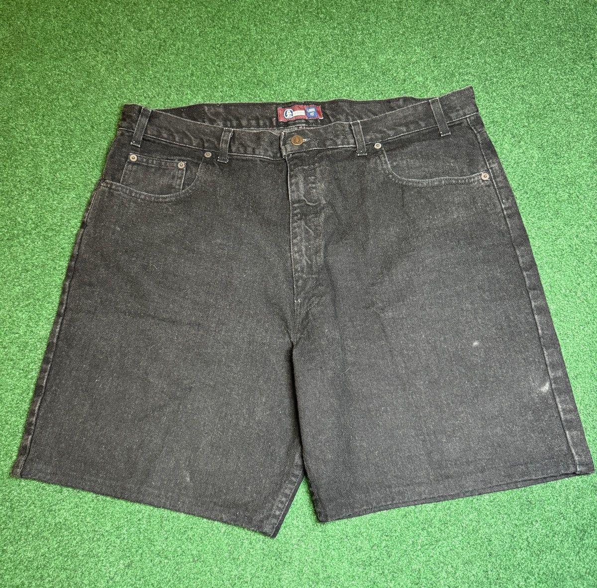 Arizona Jean Co. Y2K Arizona Relaxed Fit Loose Black Jorts Denim 11” Shorts Size US 40 / EU 56 - 3 Thumbnail