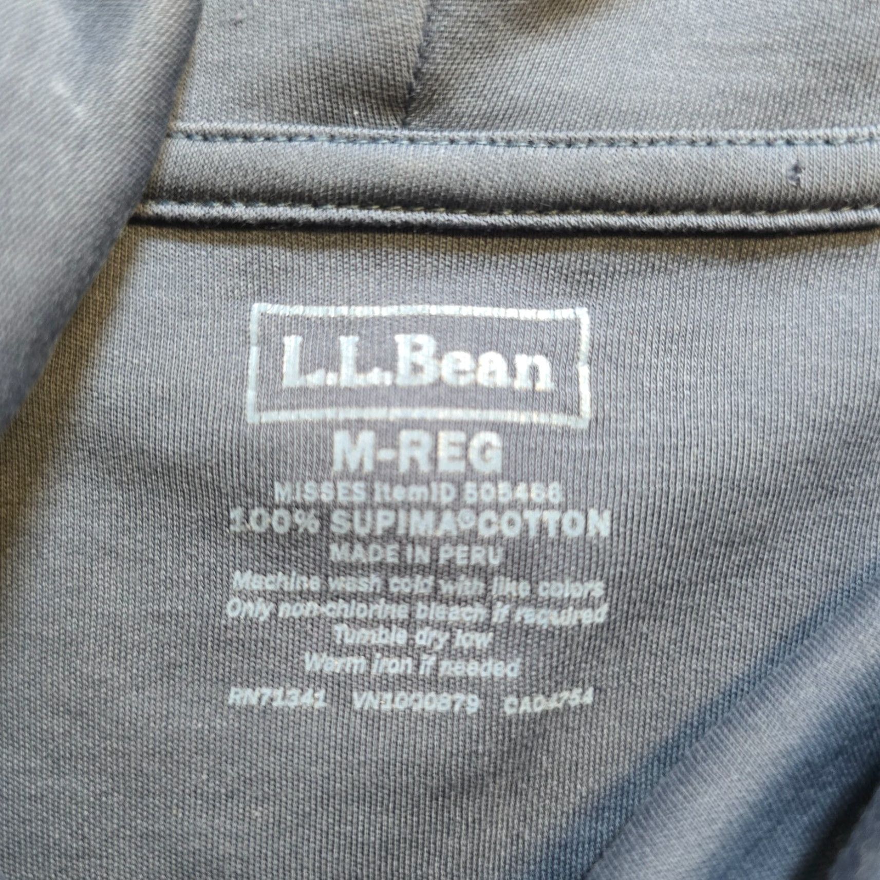 Vintage LL Bean Top Womens Size Medium Blue Supima Cowl Neck Long Sleeve Classic Casual Blouse Knit 100% Cotton Regular Womens Medium Blue Classic Vintage: No Size M / US 6-8 / IT 42-44 - 5 Thumbnail