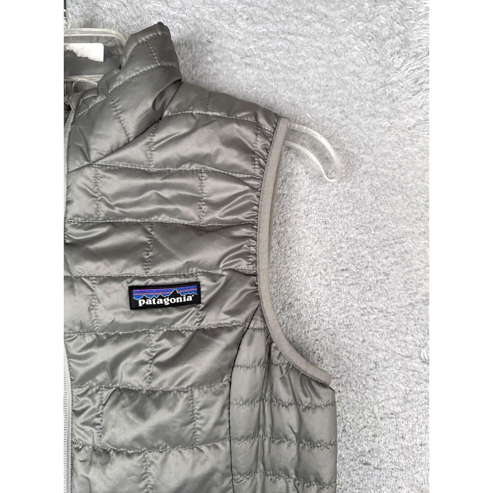 Patagonia Patagonia Nano Puff Vest Womens XS Gray Primaloft Insulated Full Zip Puffer Pocket Logo Patch Quilted Size XS / US 0-2 / IT 36-38 - 6 Thumbnail