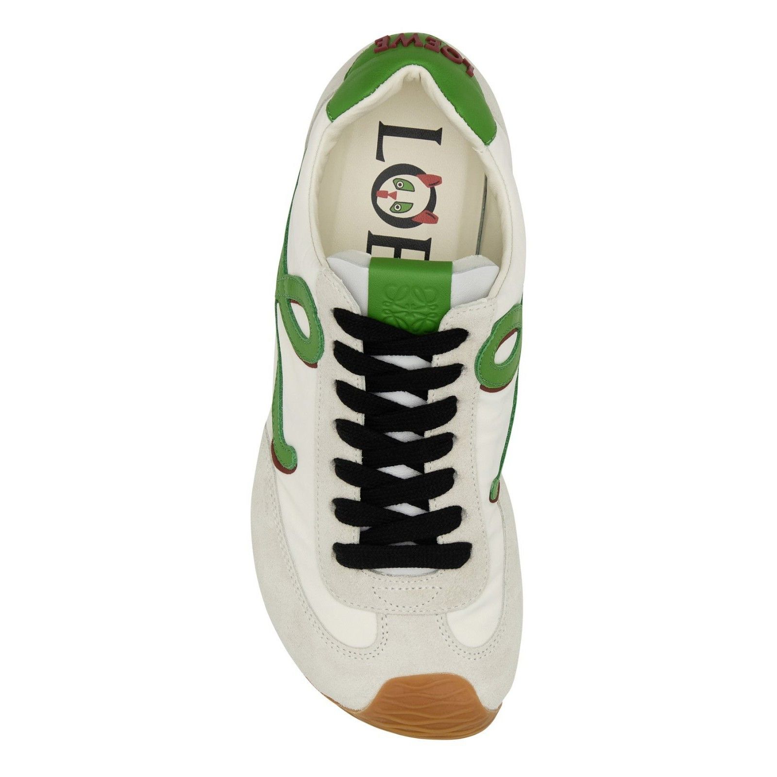 Loewe LOEWE Ballet Runner 2.0 White/Green Sneakers New & Authentic Size US 11 / IT 41 - 2 Thumbnail