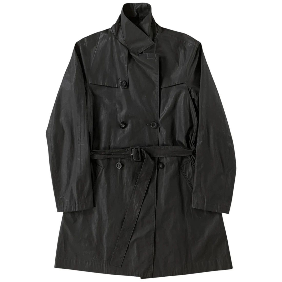 Jil Sander Jil Sander Waxed Trench Coat - SS08 Size US M / EU 48-50 / 2 - 1 Thumbnail