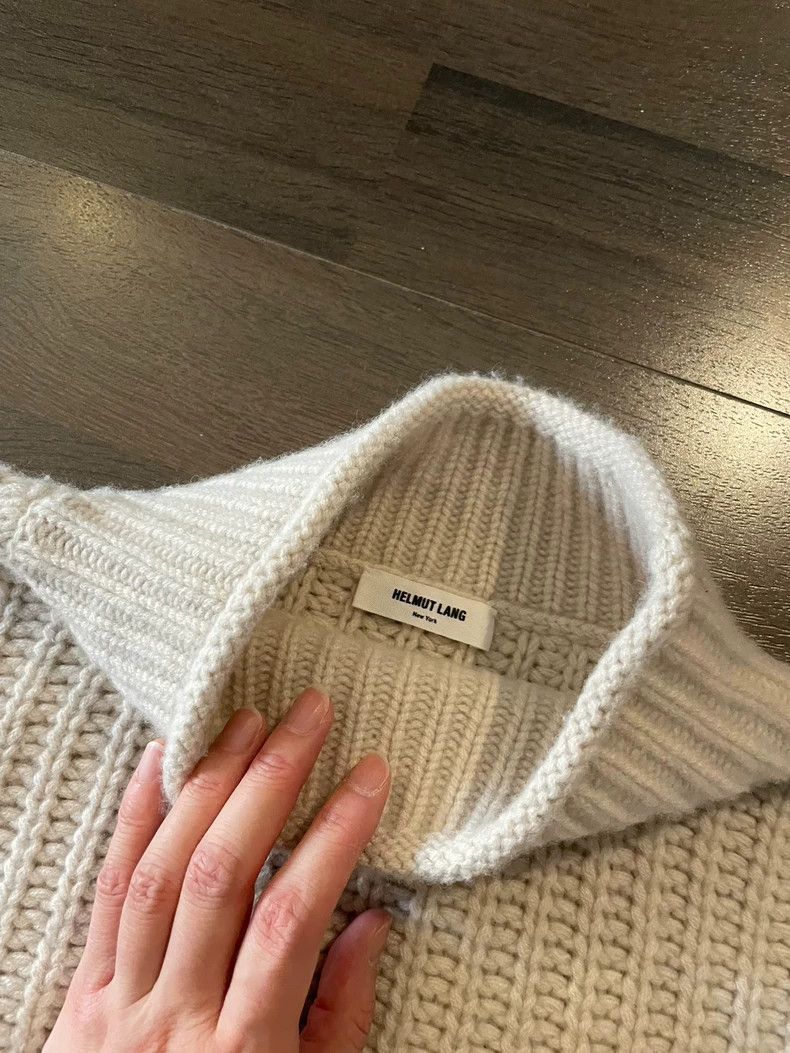 Helmut Lang HELMUT LANG White cashmere sweater Size S / US 4 / IT 40 - 4 Thumbnail