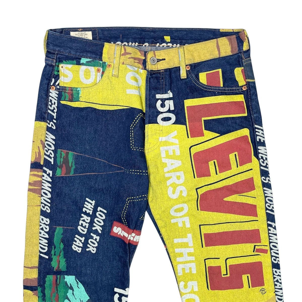Levi's Vintage Clothing 2020s Levi's 150th Anniversary 501 Banner Denim - 34x34 Size US 34 / EU 50 - 3 Thumbnail