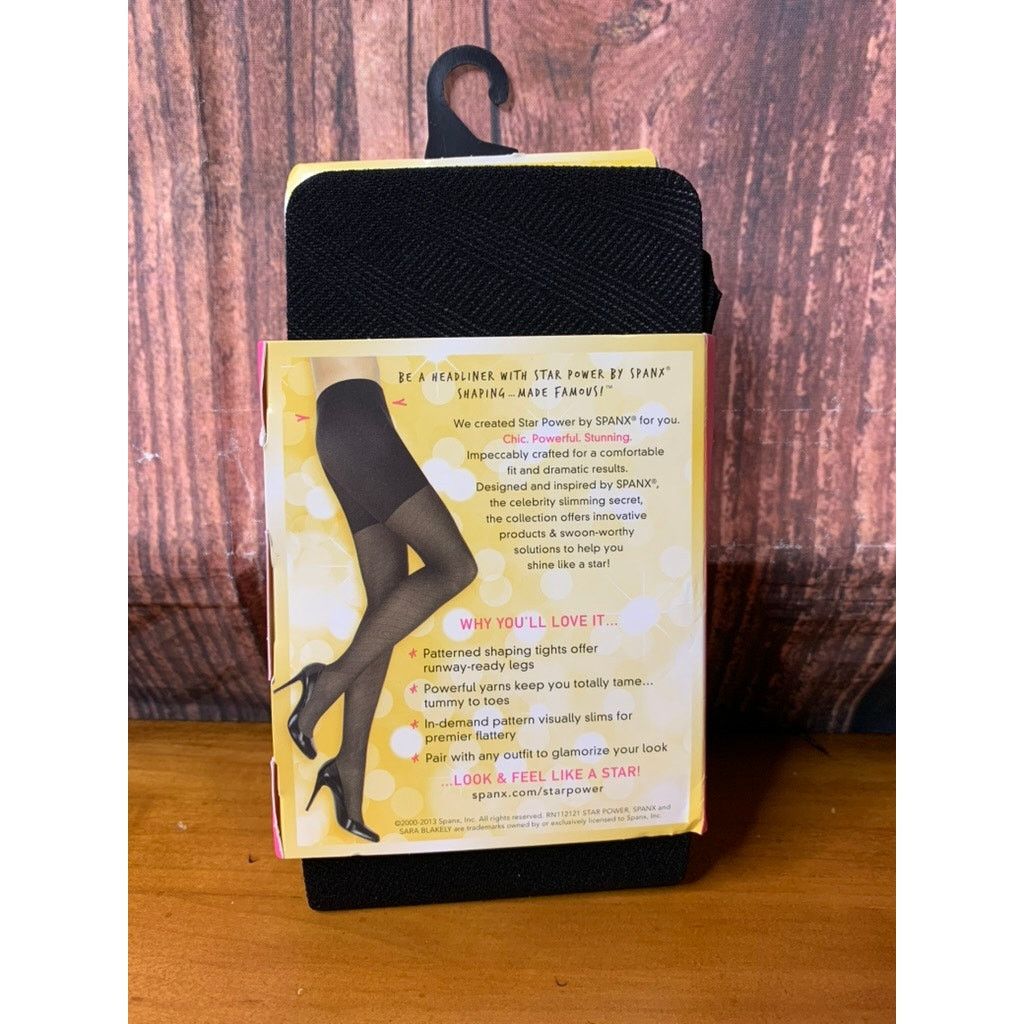 Spanx SPANX Star Power Shaping Tights Size B Black 2-Way Diagonal Size 30" / US 8 / IT 44 - 2 Thumbnail