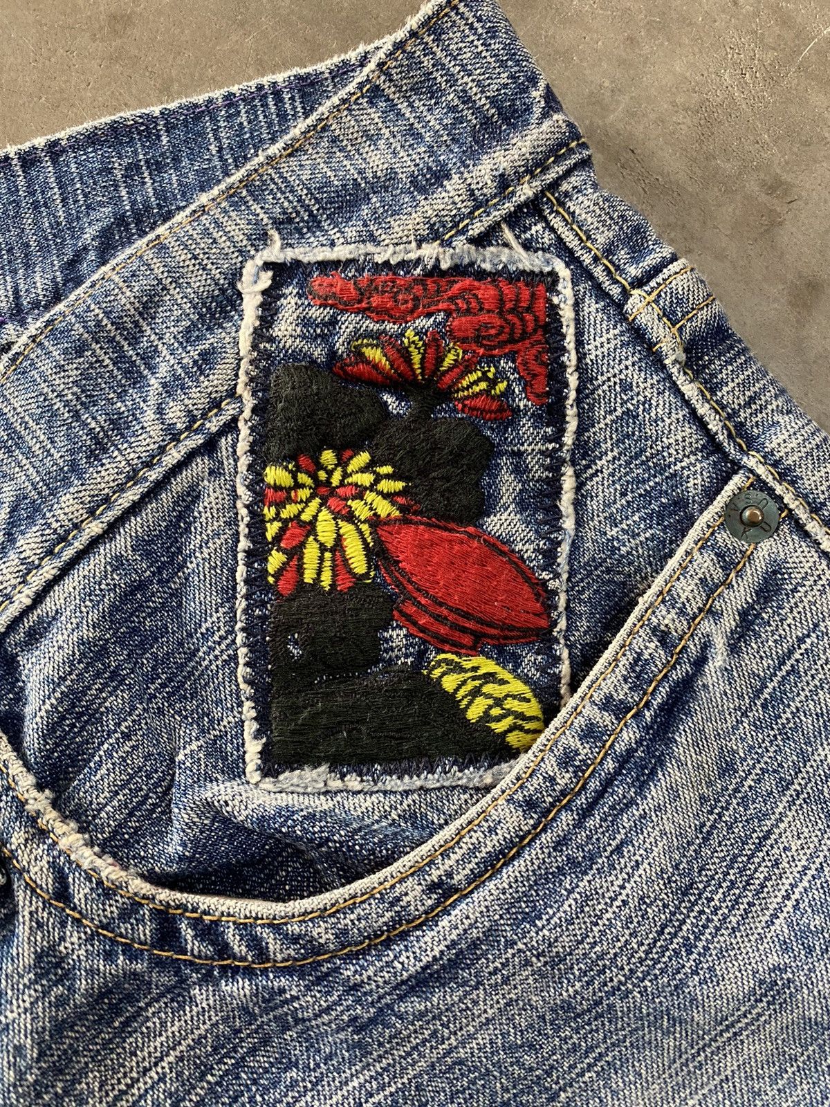 Japanese Brand × Kapital × Tornado Mart Japanese Melt into the universe Patches like Kapital Jeans Size US 34 / EU 50 - 8 Thumbnail