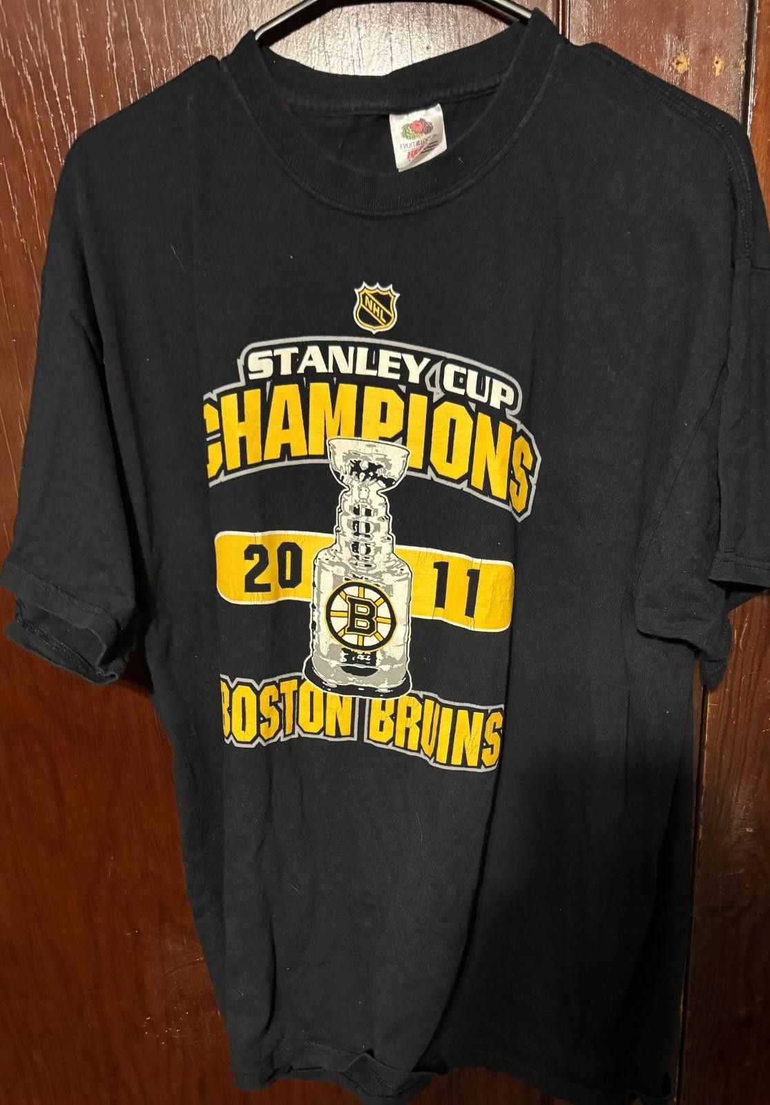 Other BOSTON BRUINS Stanley Cup Champions Black Tee Men's Sz XL Size ONE SIZE - 1 Thumbnail